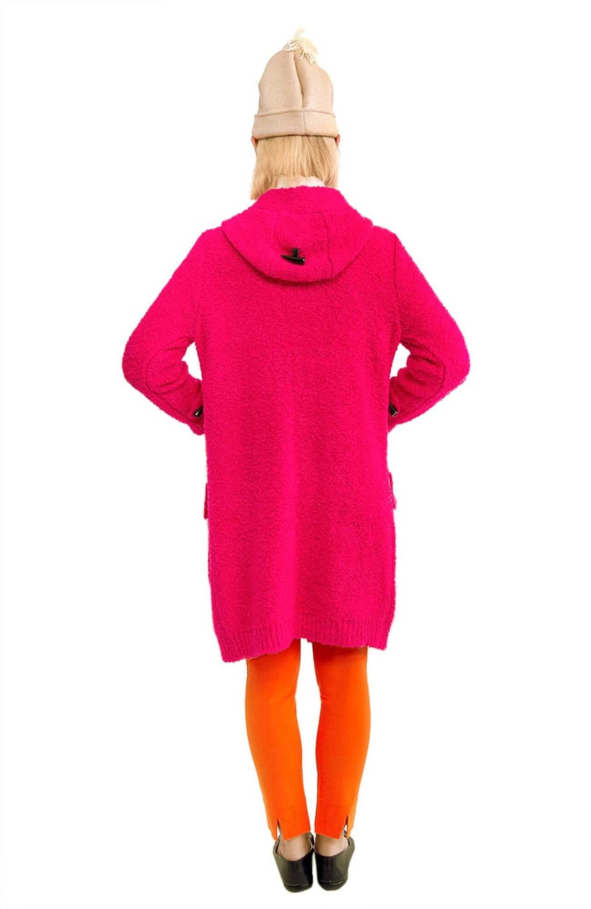 Bouclé Stadium Coat - Final Sale Pink