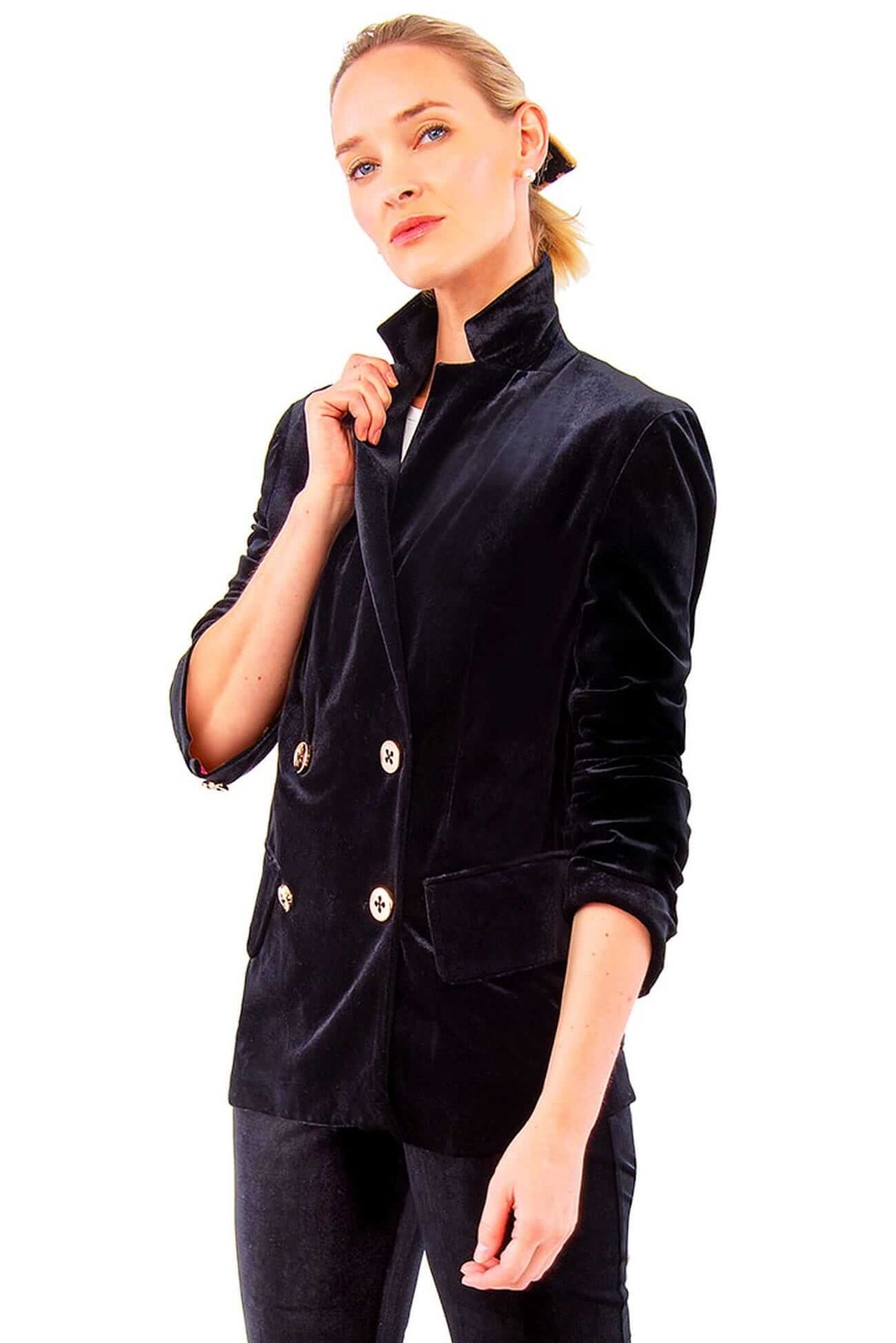 Chic Blazer - Posh Velvet - Final Sale Black