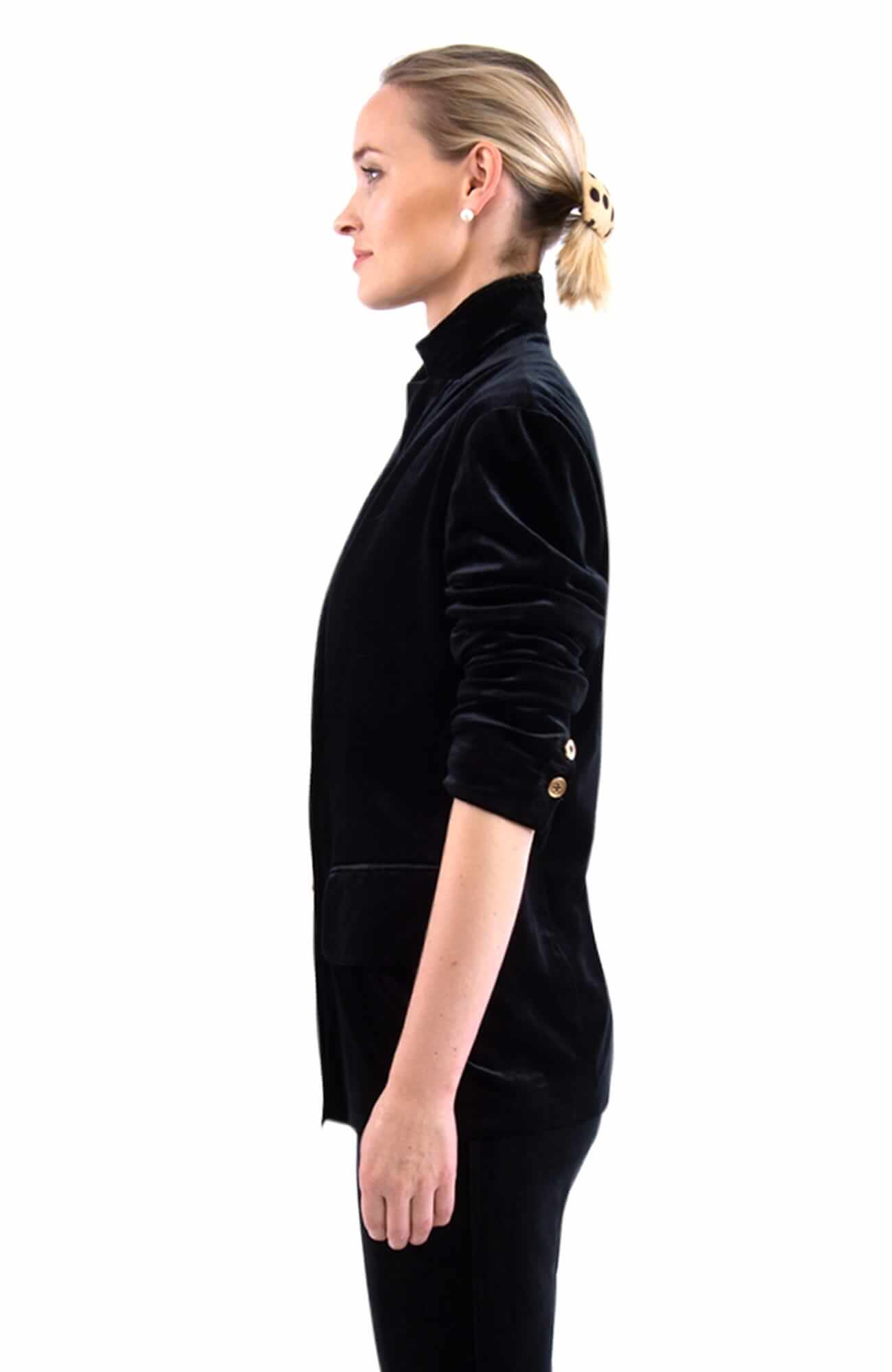 Chic Blazer - Posh Velvet - Final Sale Black