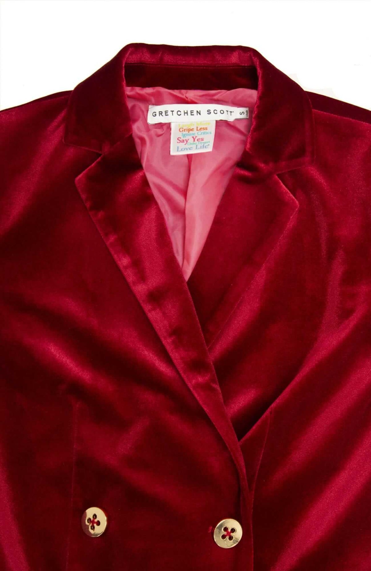 Chic Blazer - Posh Velvet - Final Sale Crimson