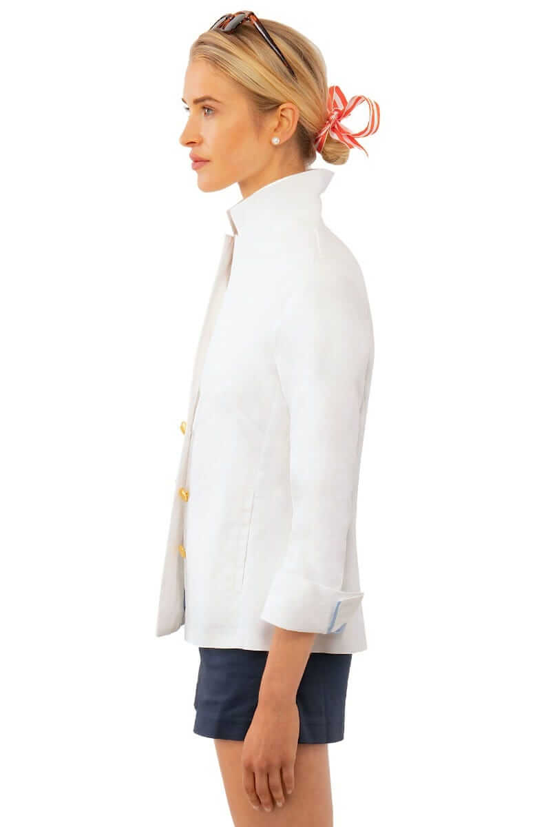 Ships Ahoy Blazer - Final Sale White