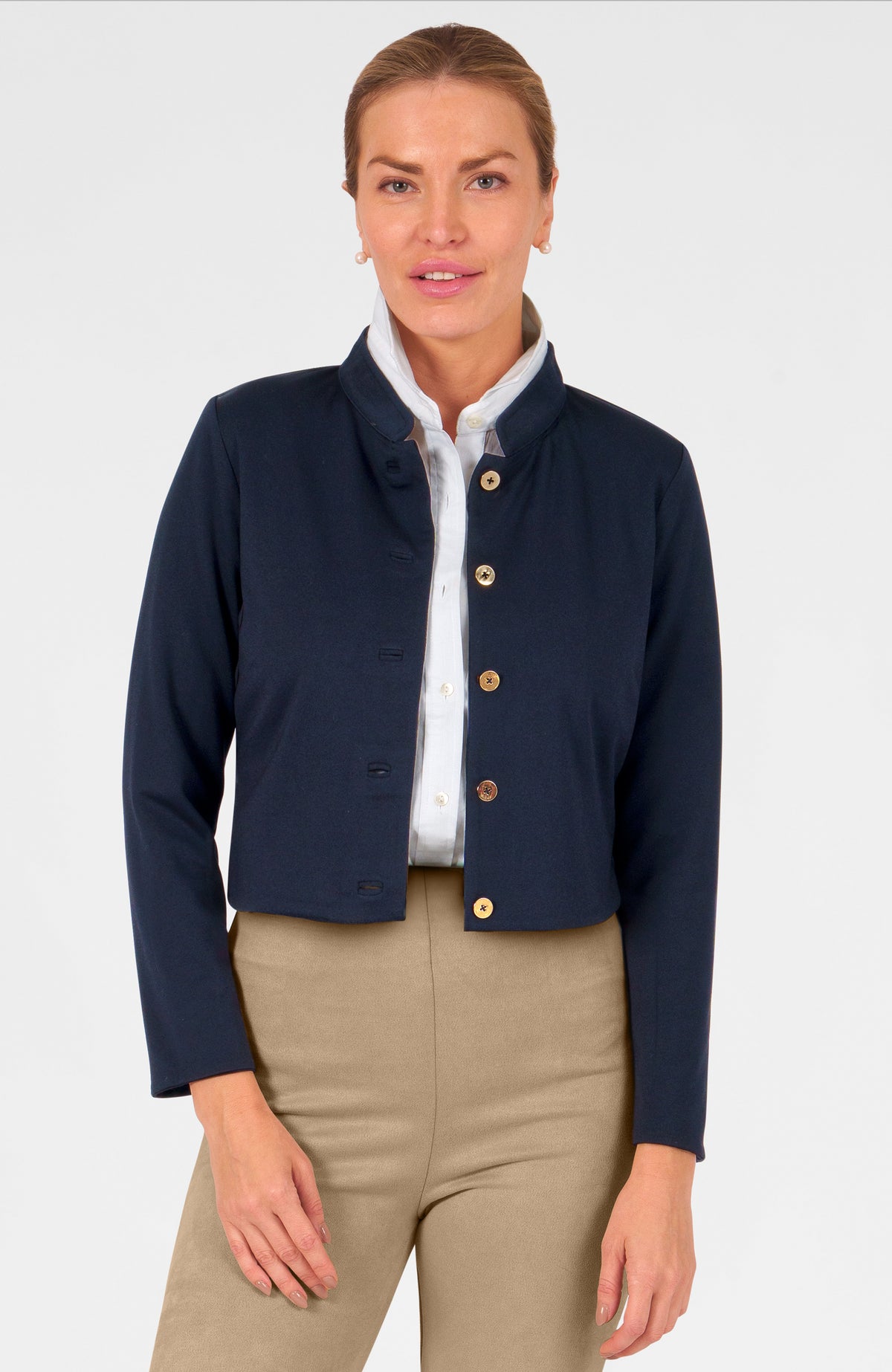 Flawless Jacket - Ponte Navy