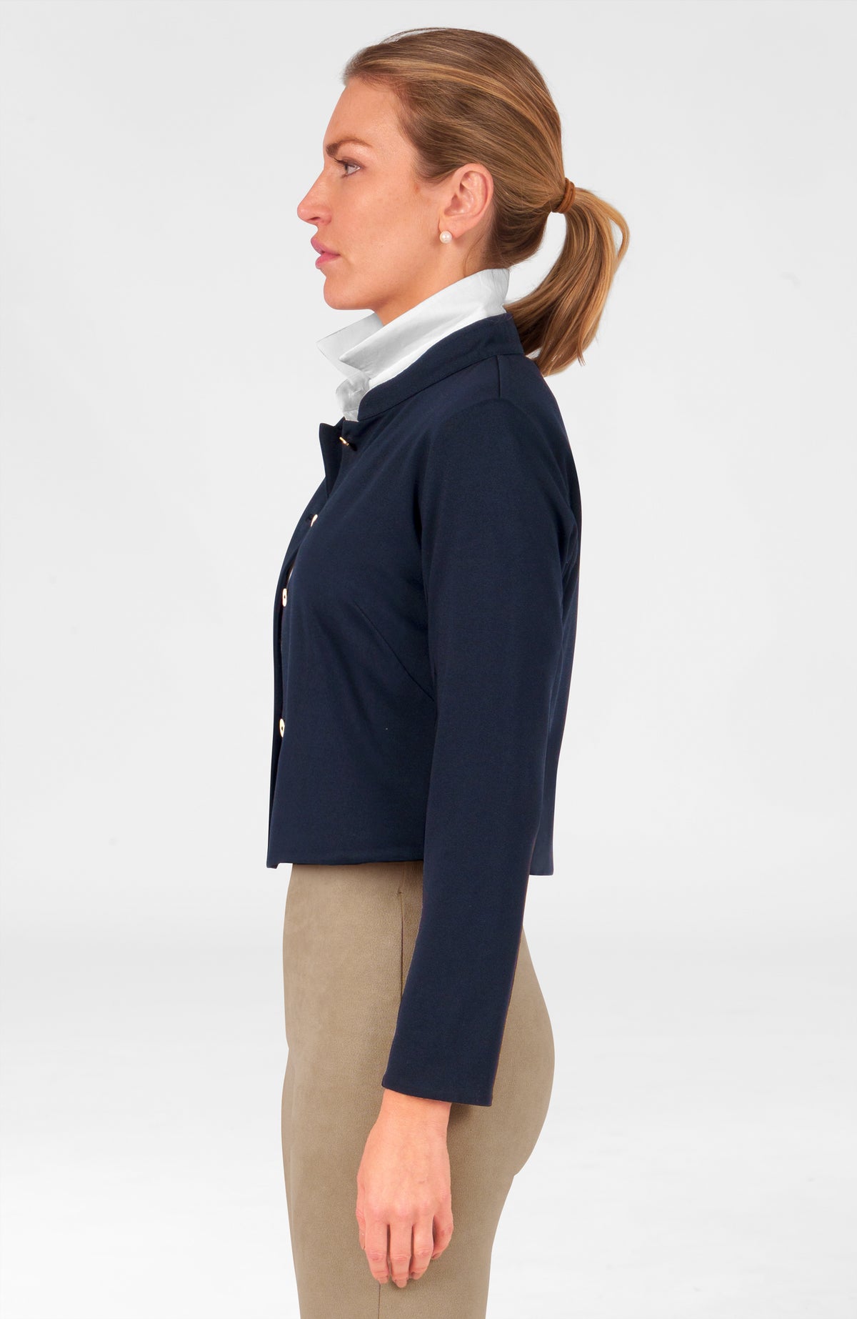 Flawless Jacket - Ponte Navy