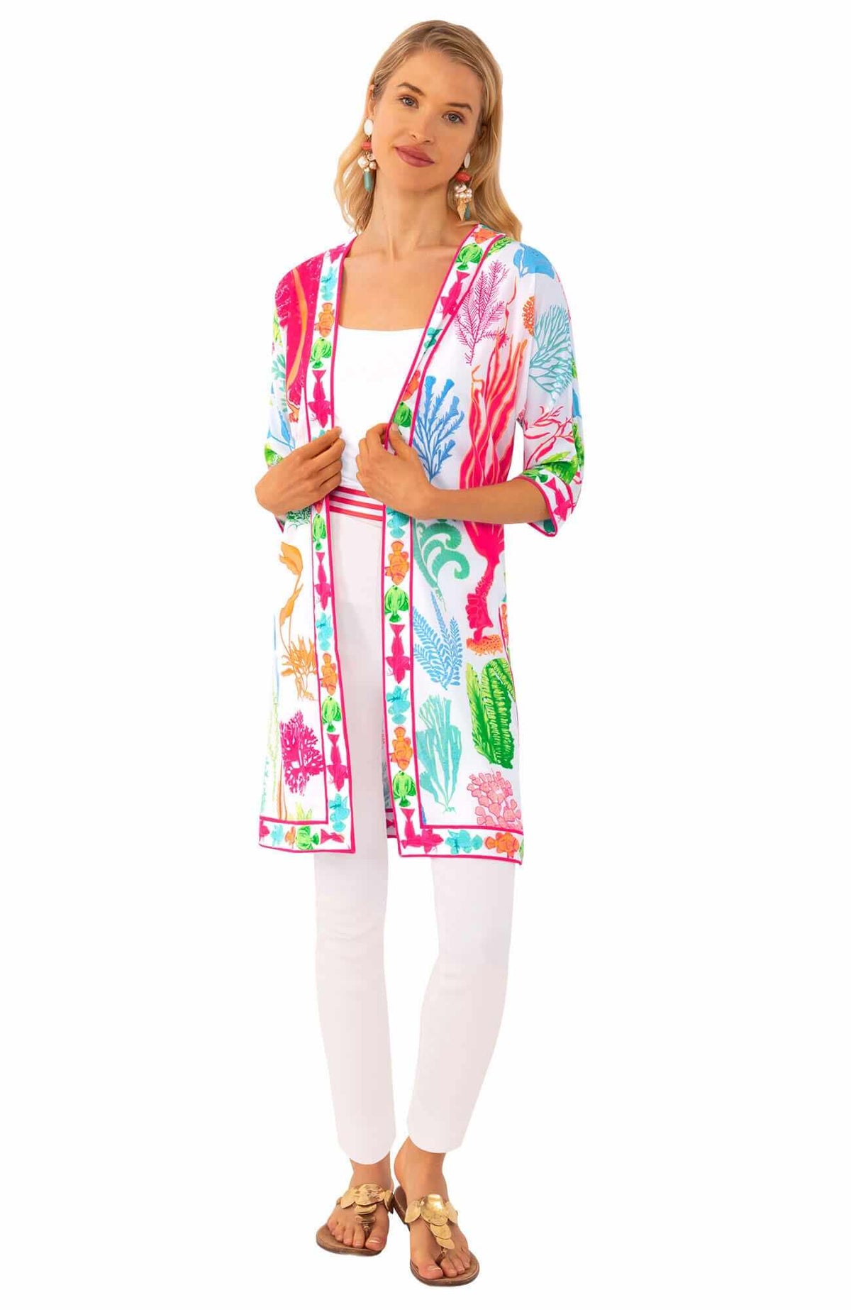 Kimono Jacket - Sea Sway Brights