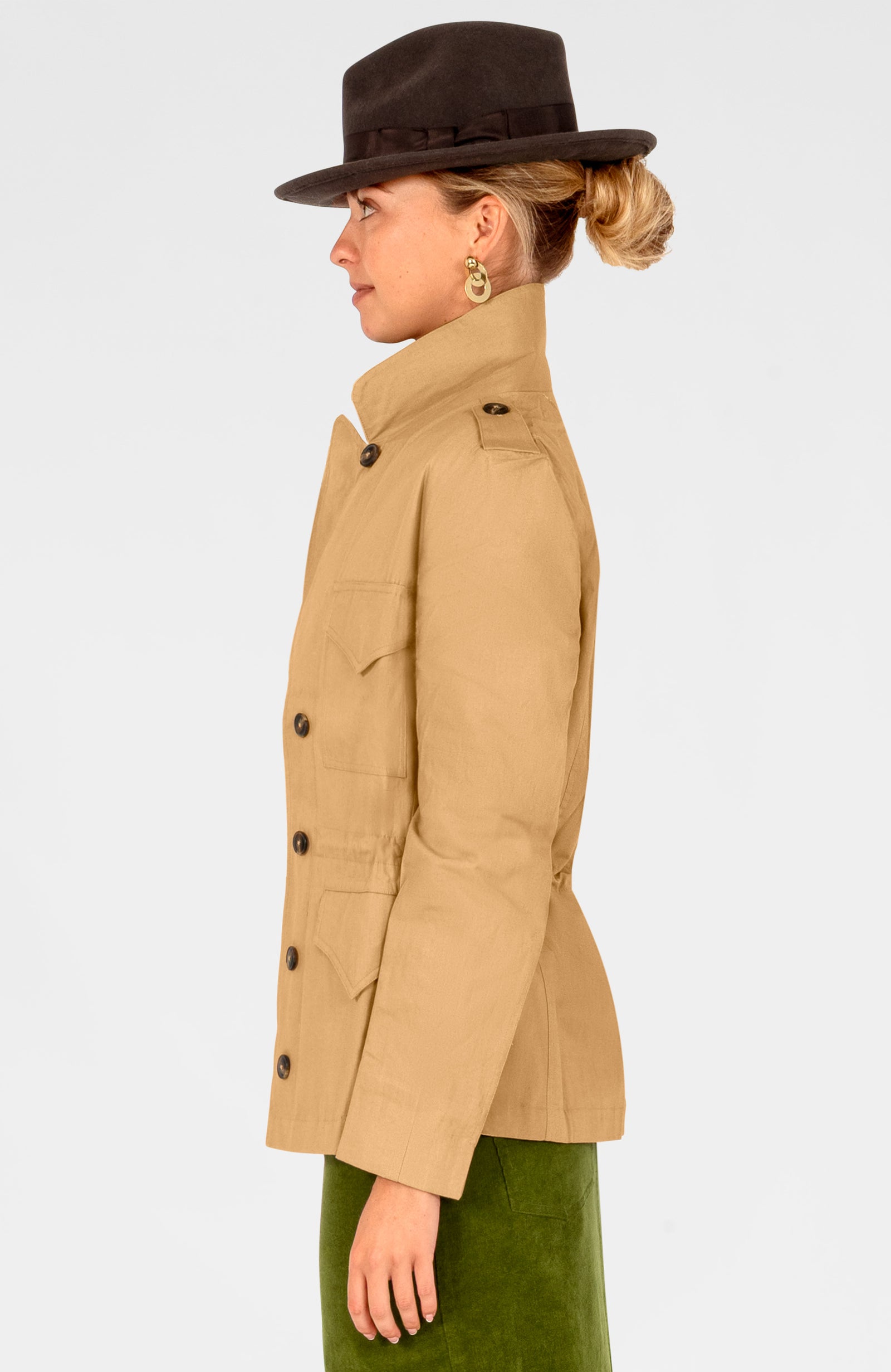 Military Jane Jacket - Solid Khaki