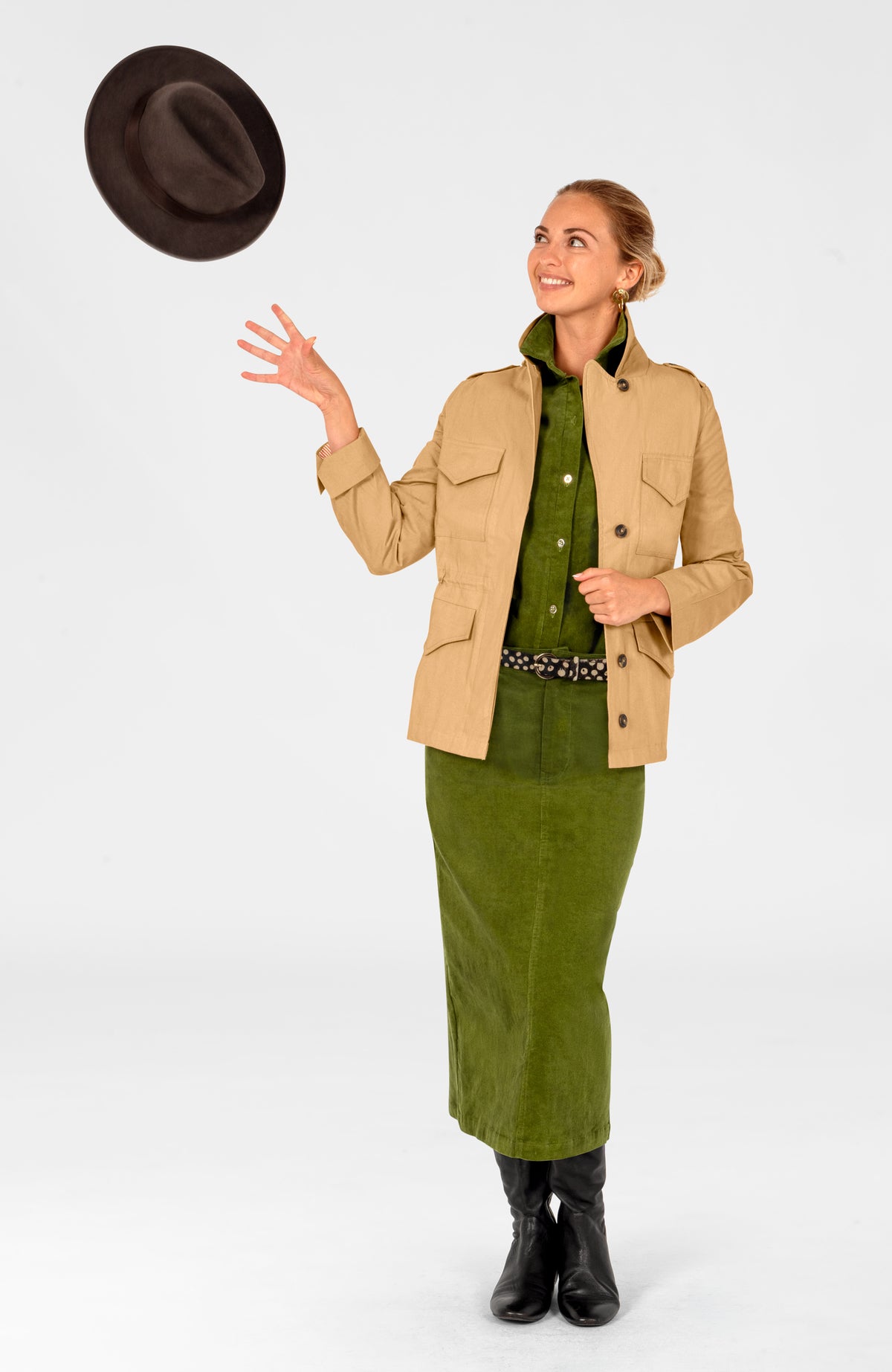 Military Jane Jacket - Solid Khaki