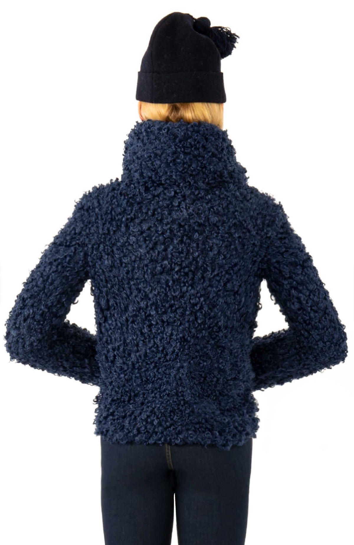 Poodle Doodle Jacket - Final Sale Navy