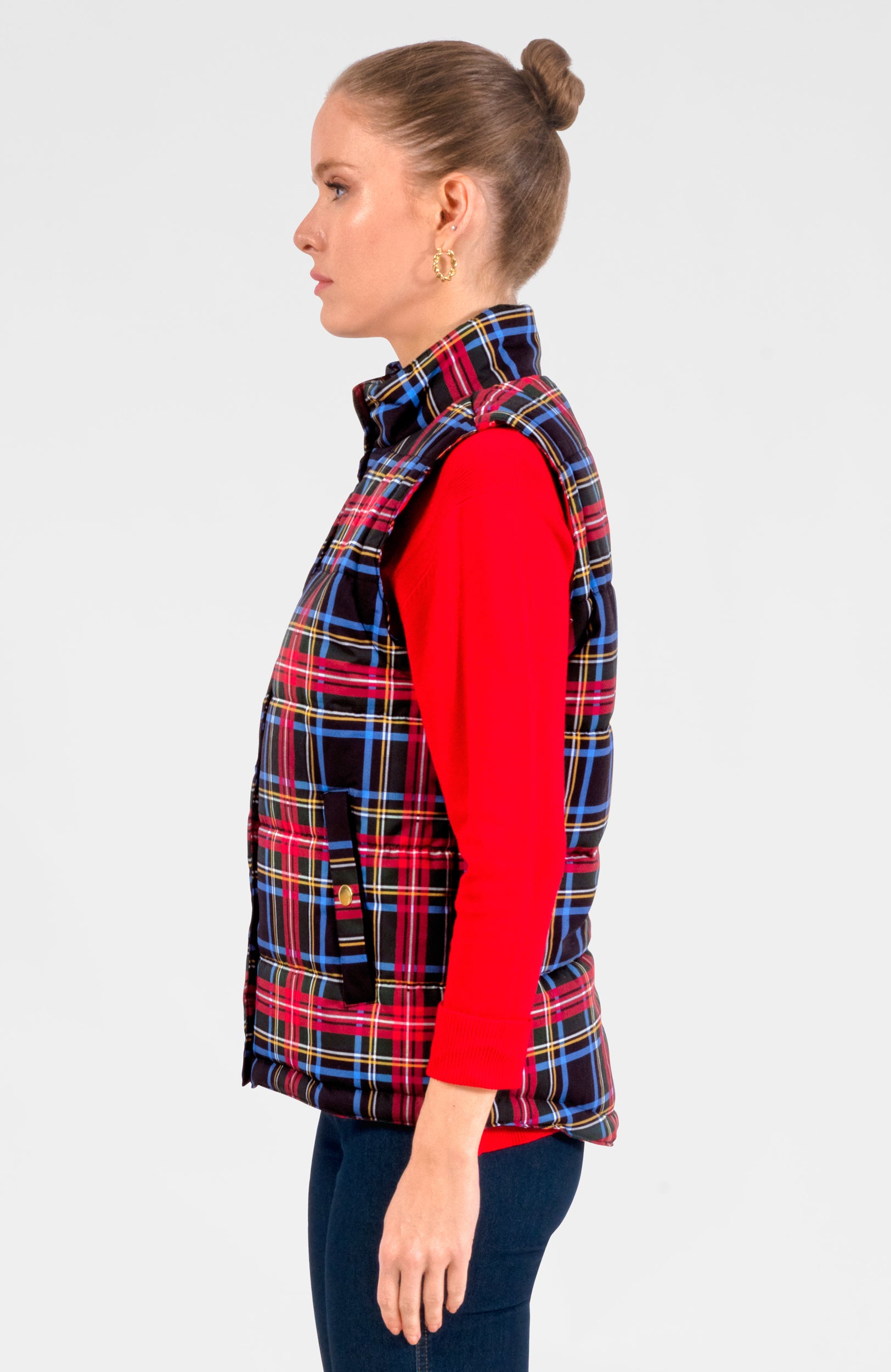 Puffer Vest - Duke Of York Black Multi