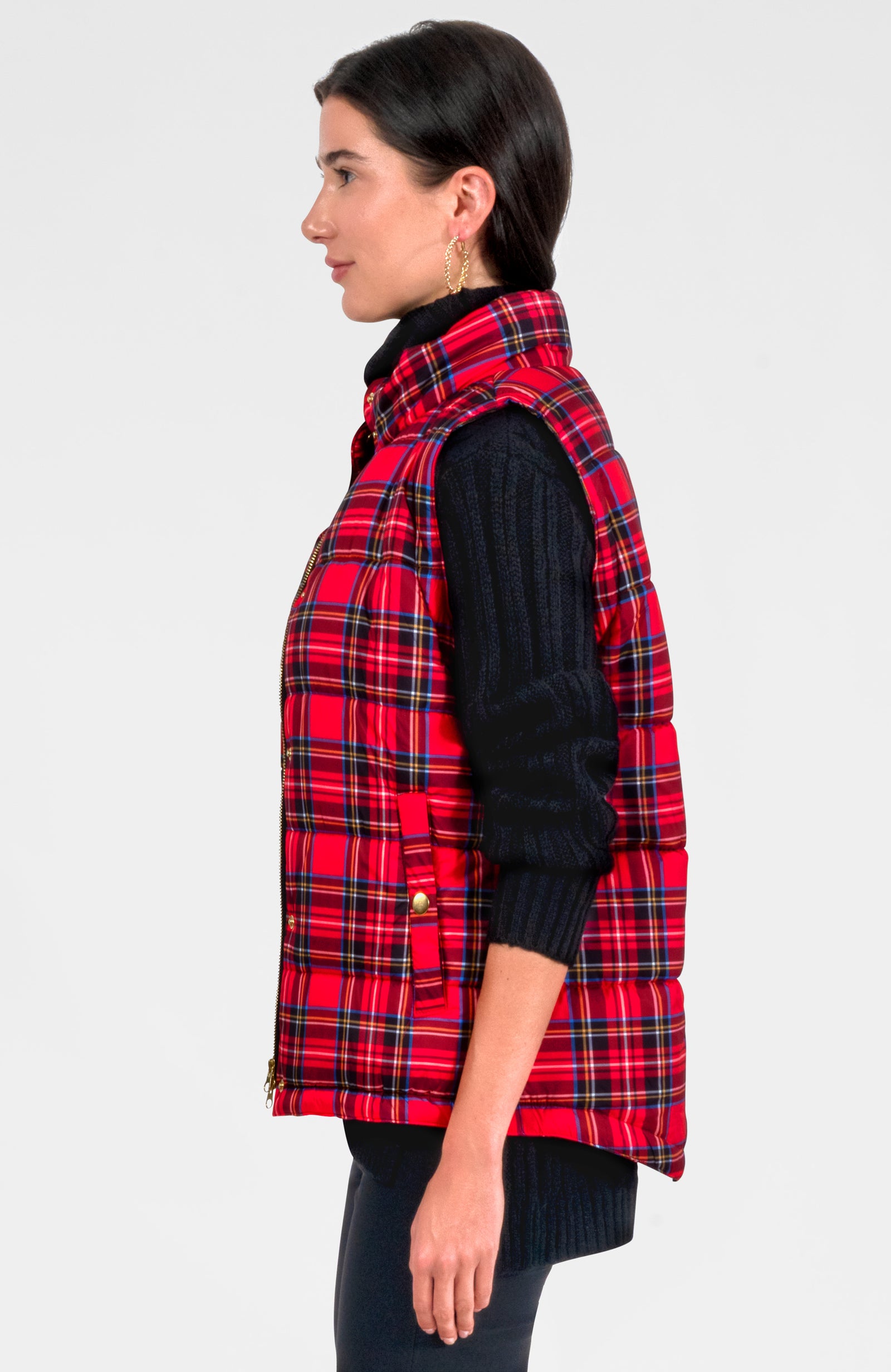 Puffer Vest - Duke Of York Red Multi