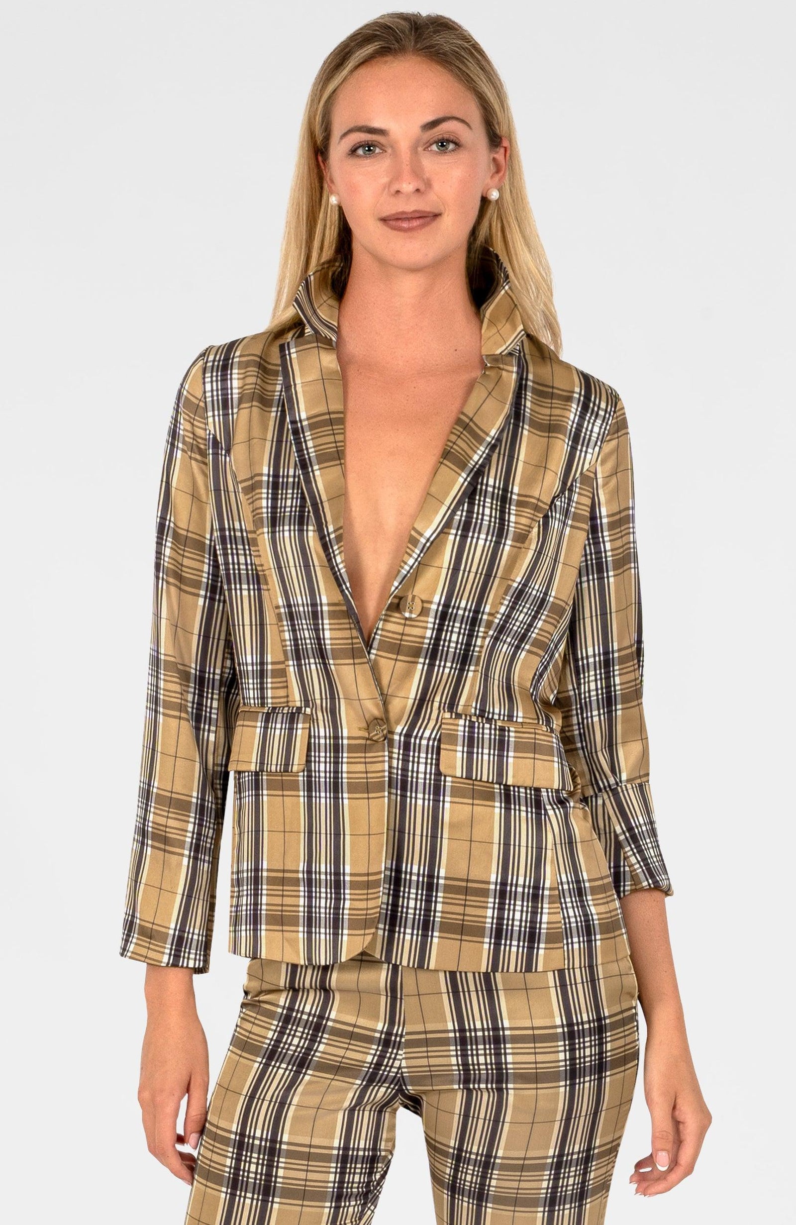 JKPRBG-KHK-1_c85f5c38-e057-4f59-8334-a3a368a99fc0 - Savile Jacket - Belgravia Plaid - Clothing - Gretchen Scott