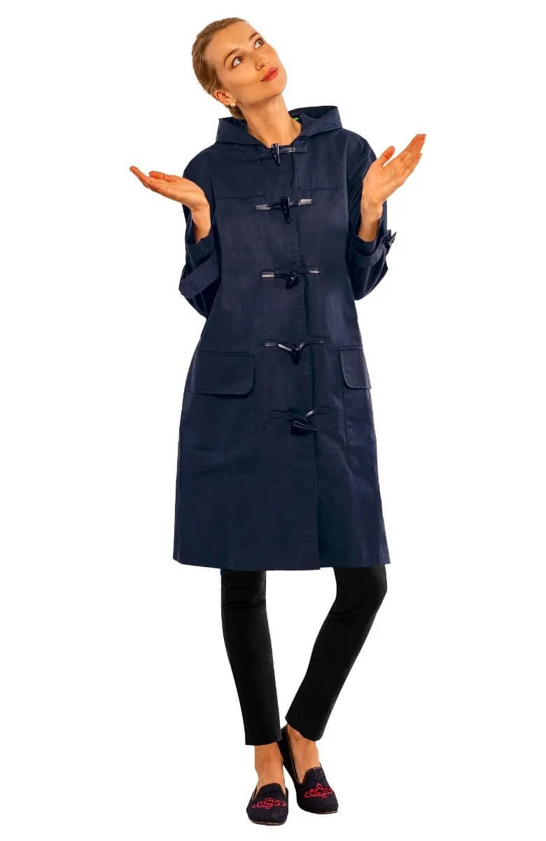 Waxing Elegantly - Rain Jacket Navy