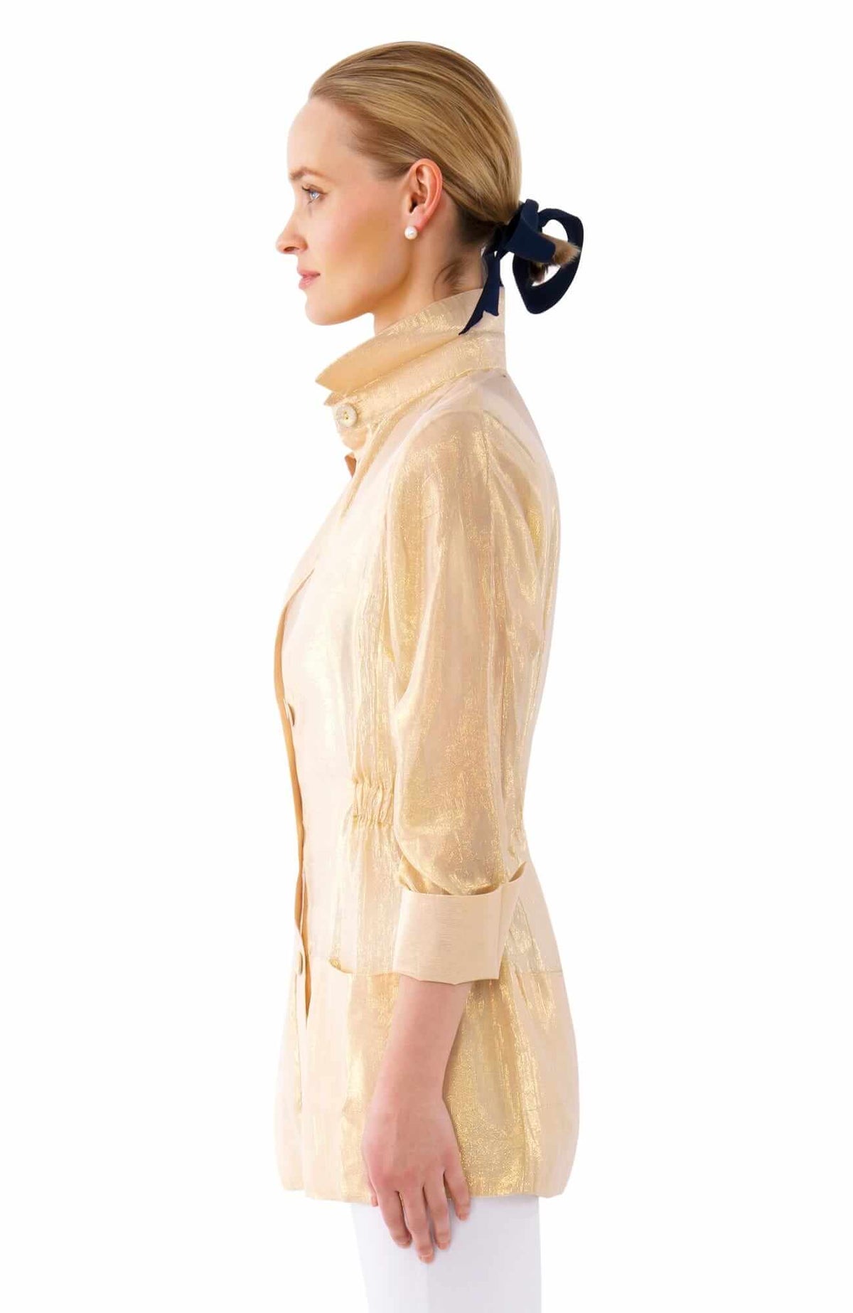 The Safari Jacket - Glinda Lurex - Final Sale Gold