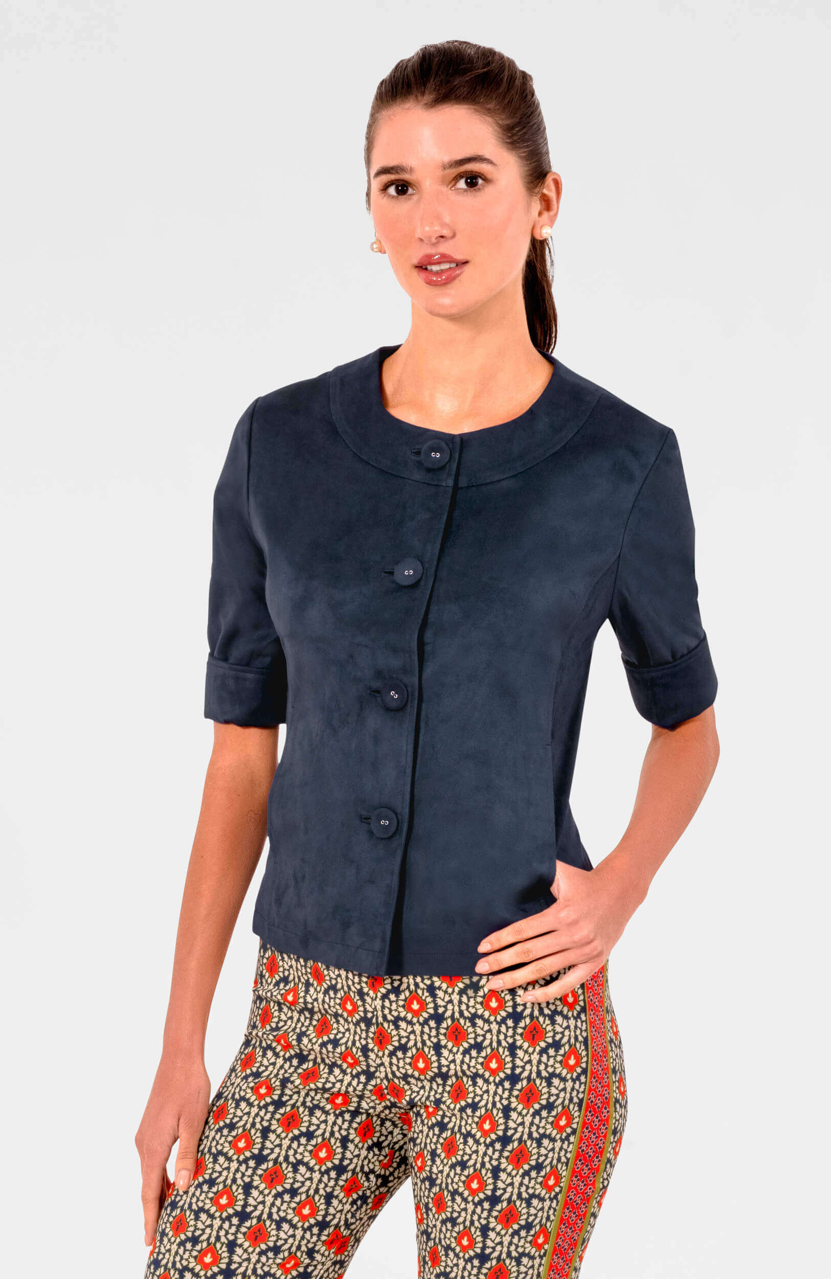 Short Stop Jacket - Ultra Suede Navy