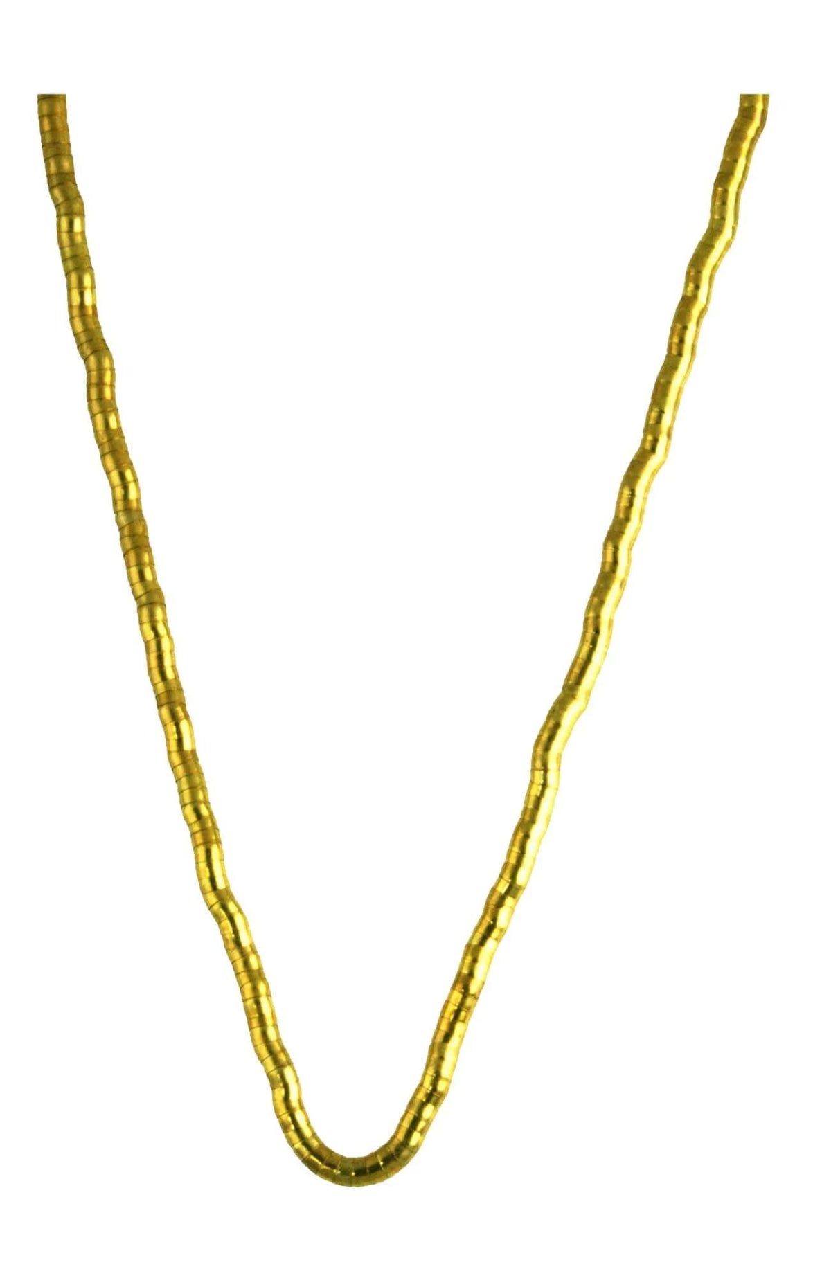 &quot;The Masquerade&quot; Long Necklace Gold