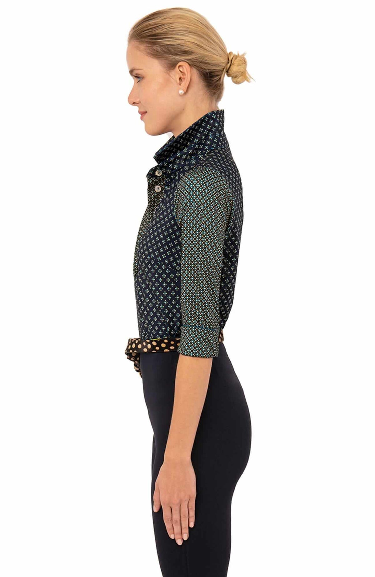 Everywhere Top - Diamond Dot - Foulardio - Final Sale Navy