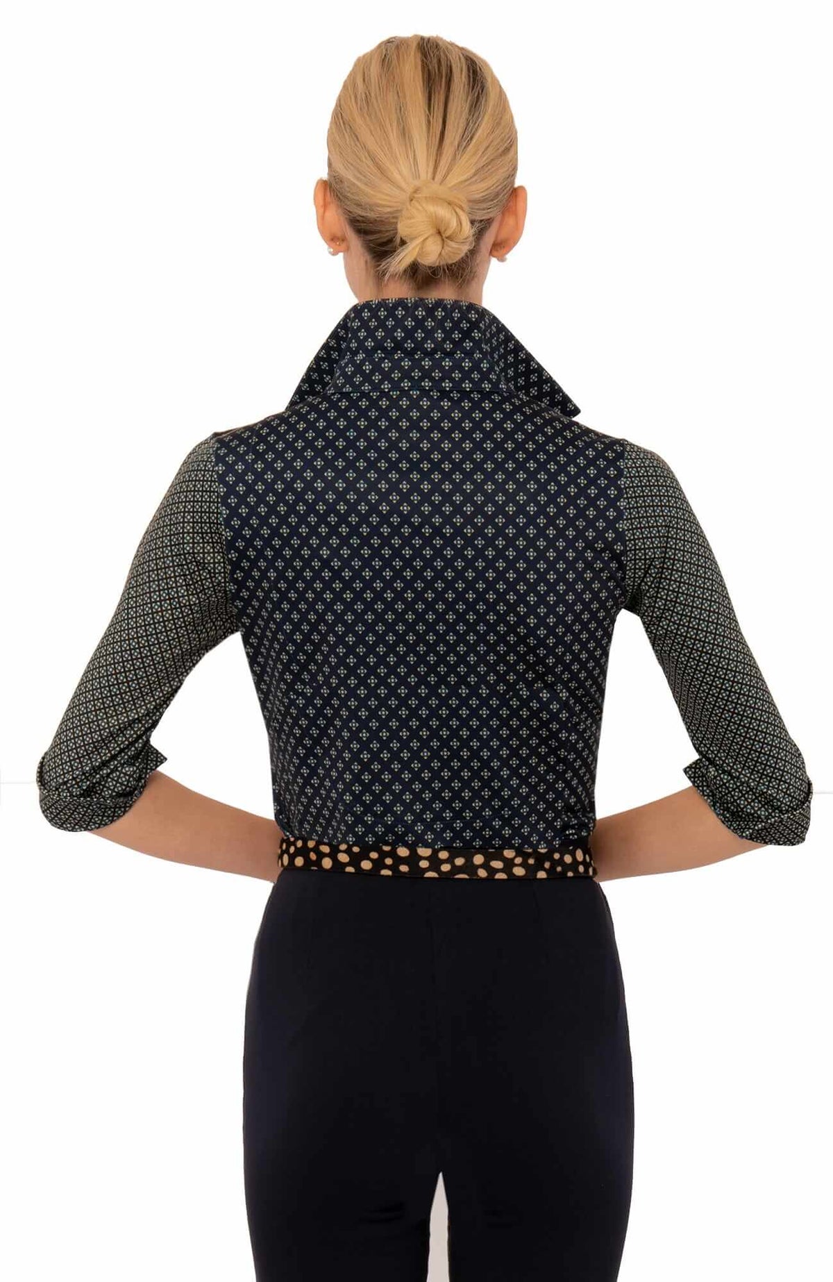 Everywhere Top - Diamond Dot - Foulardio - Final Sale Navy