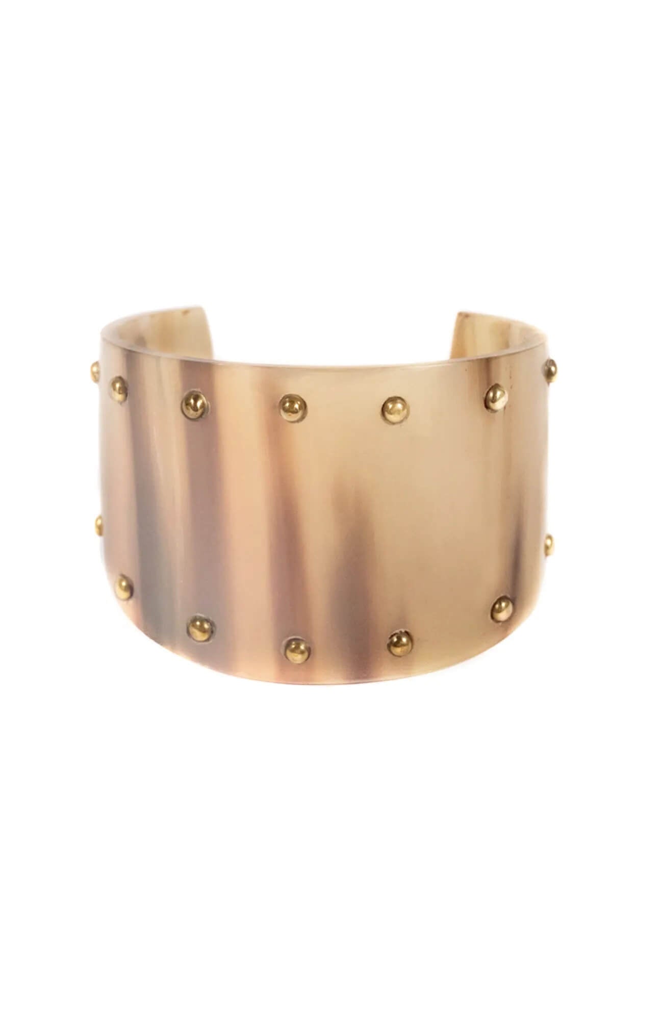 "Off the Cuff" w/ Studs Bracelet Light One Size