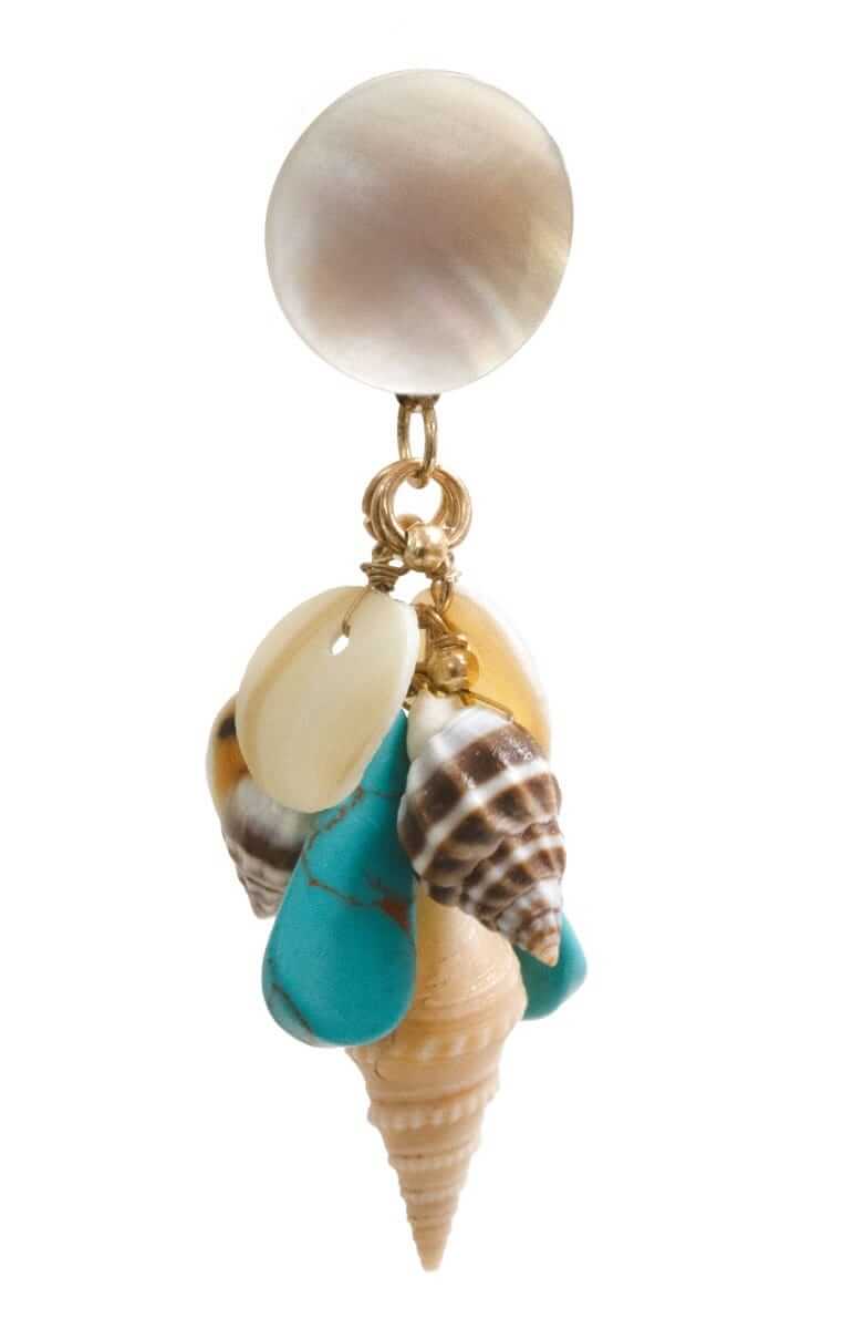 Cancun Earrings Shell One Size