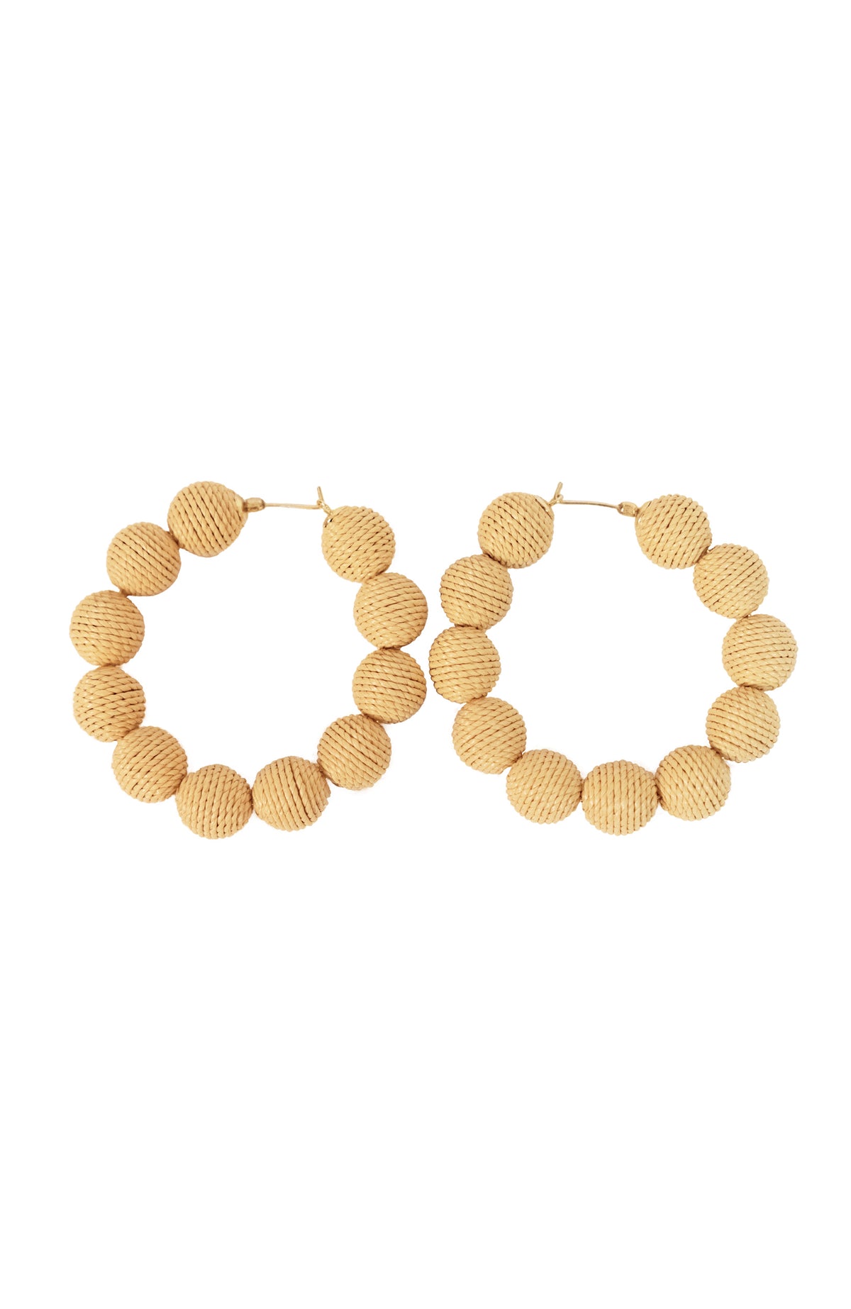 Round Rattan Earrings