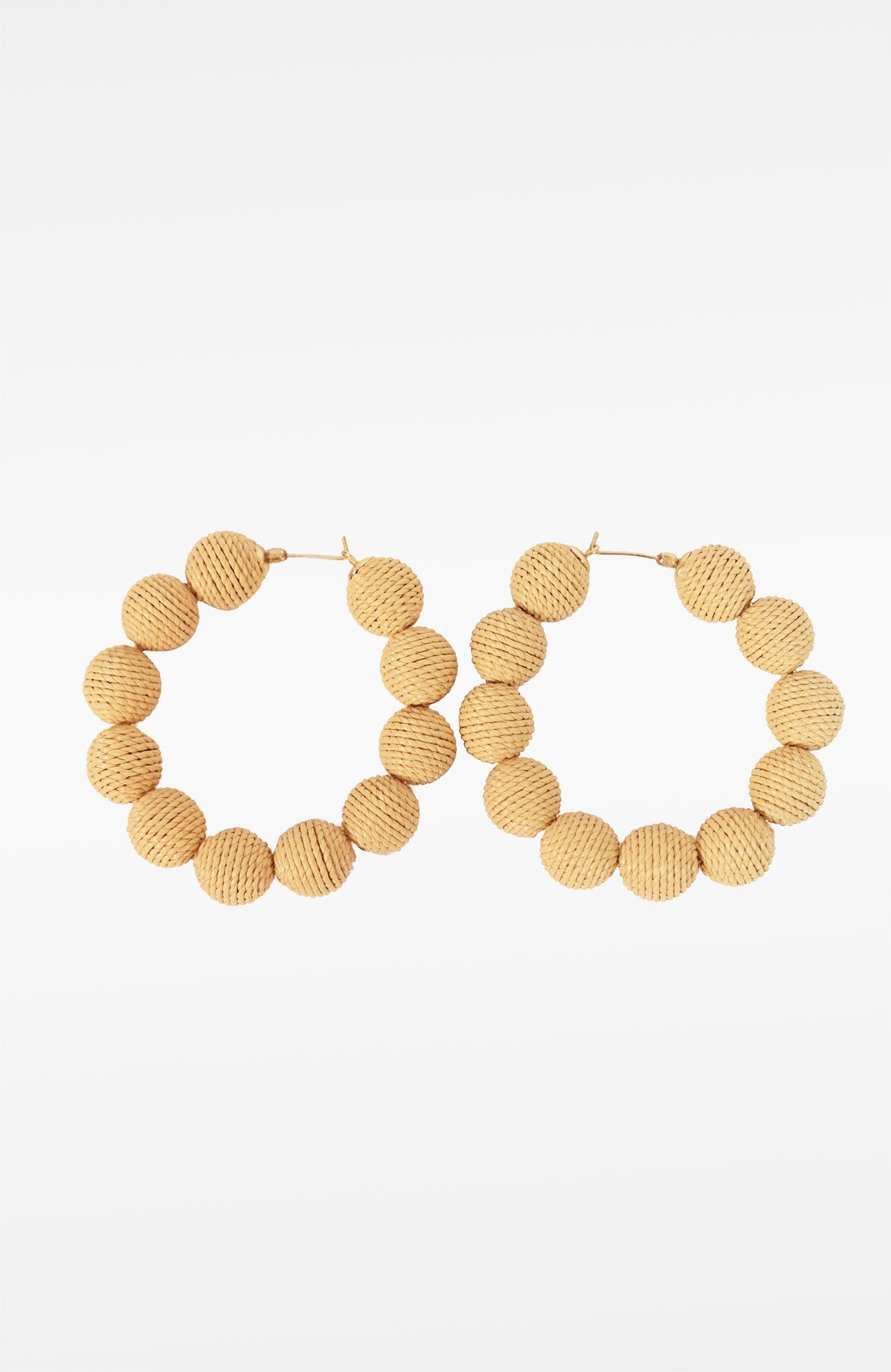 Round Rattan Earrings