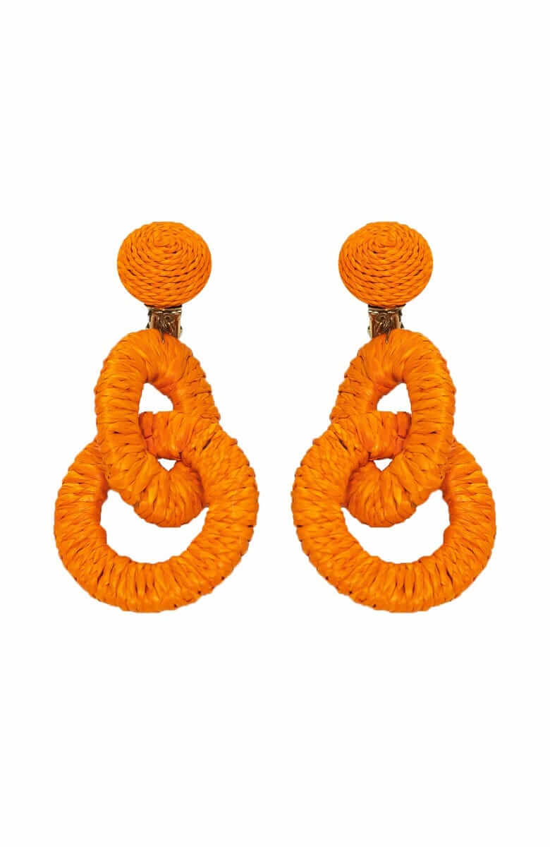 Ring Toss Earrings Orange