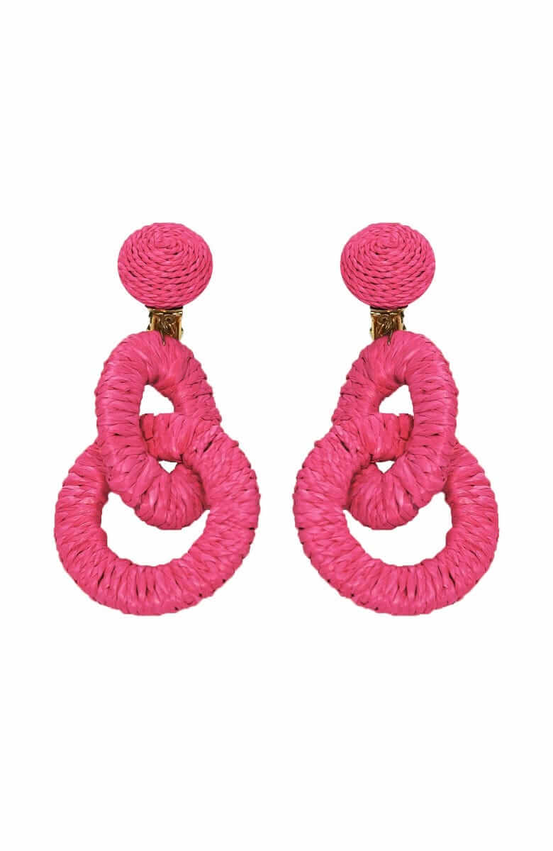 Ring Toss Earrings Pink ONE SIZE