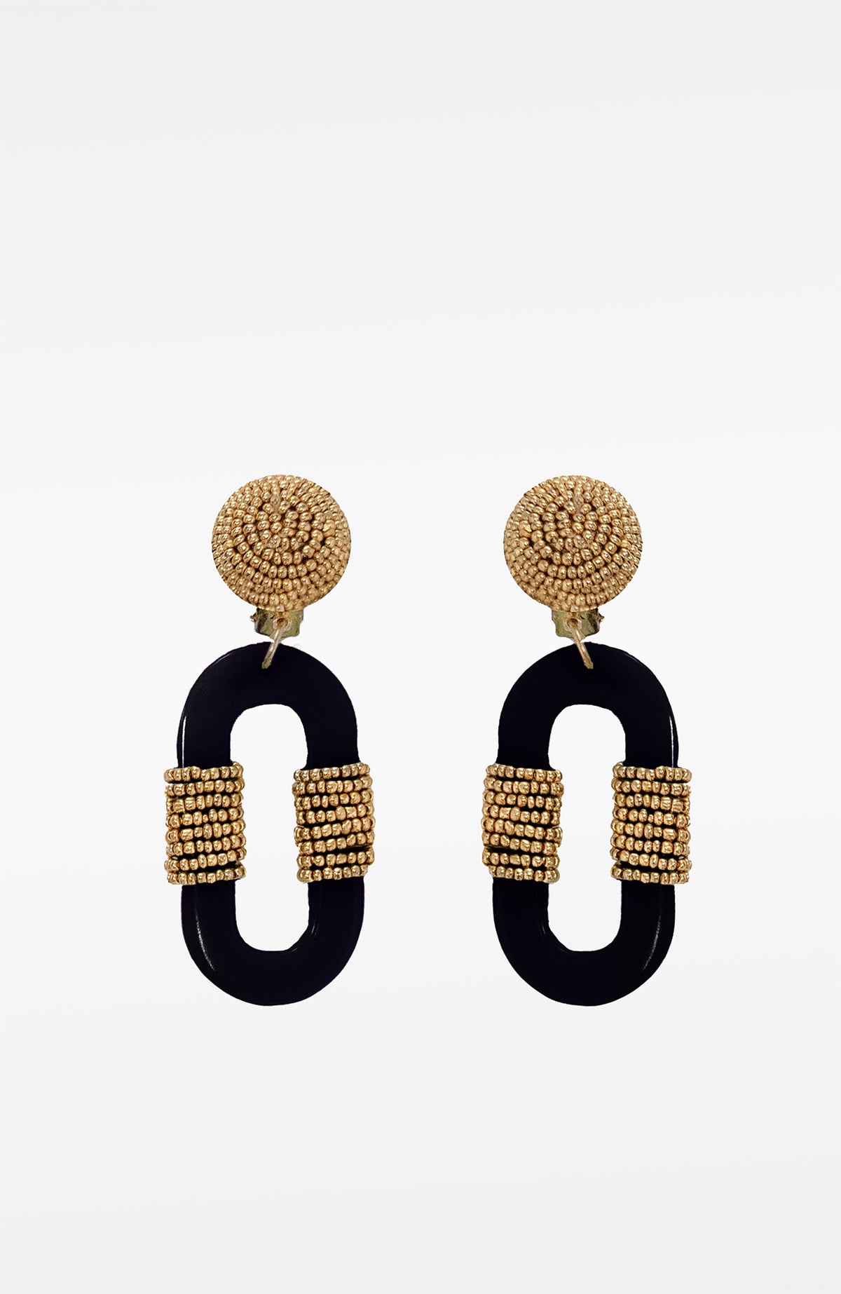 Stonehenge Earrings Black One Size