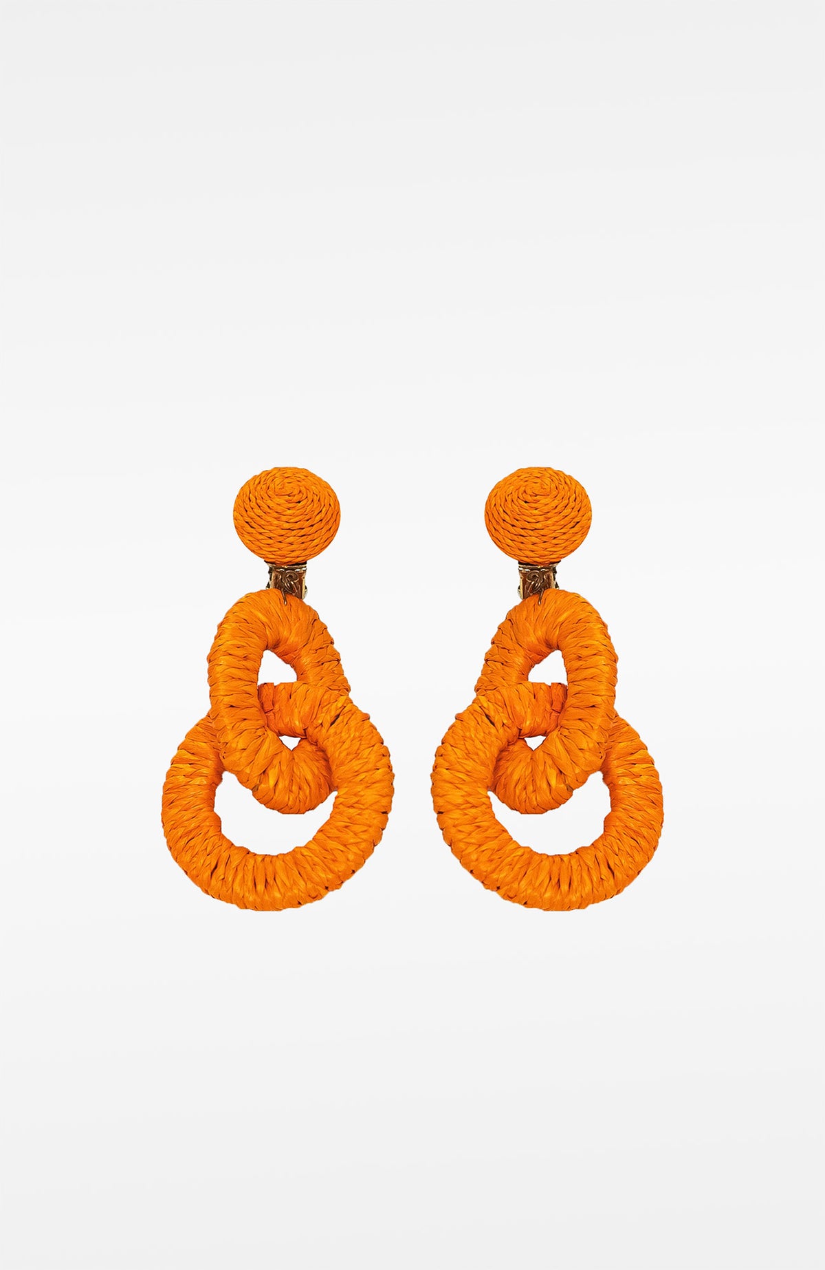Ring Toss Earrings Orange