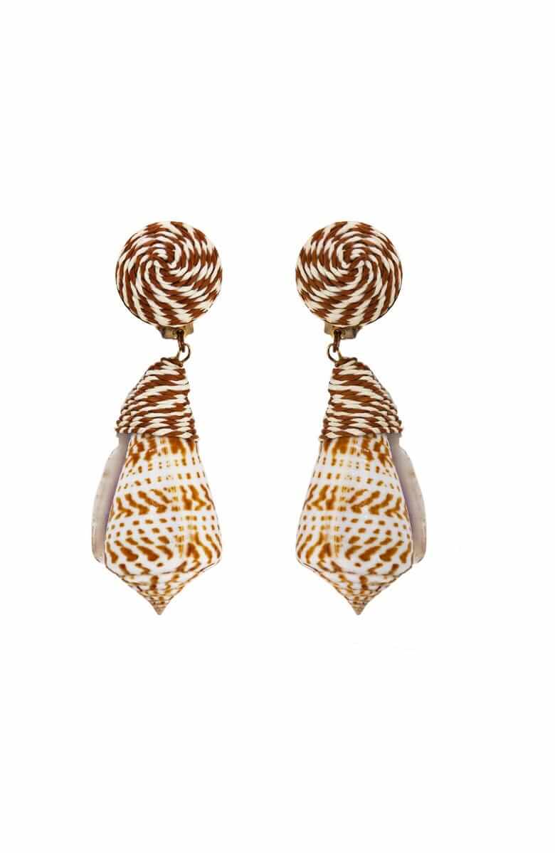 Tulum Earrings Shell One Size