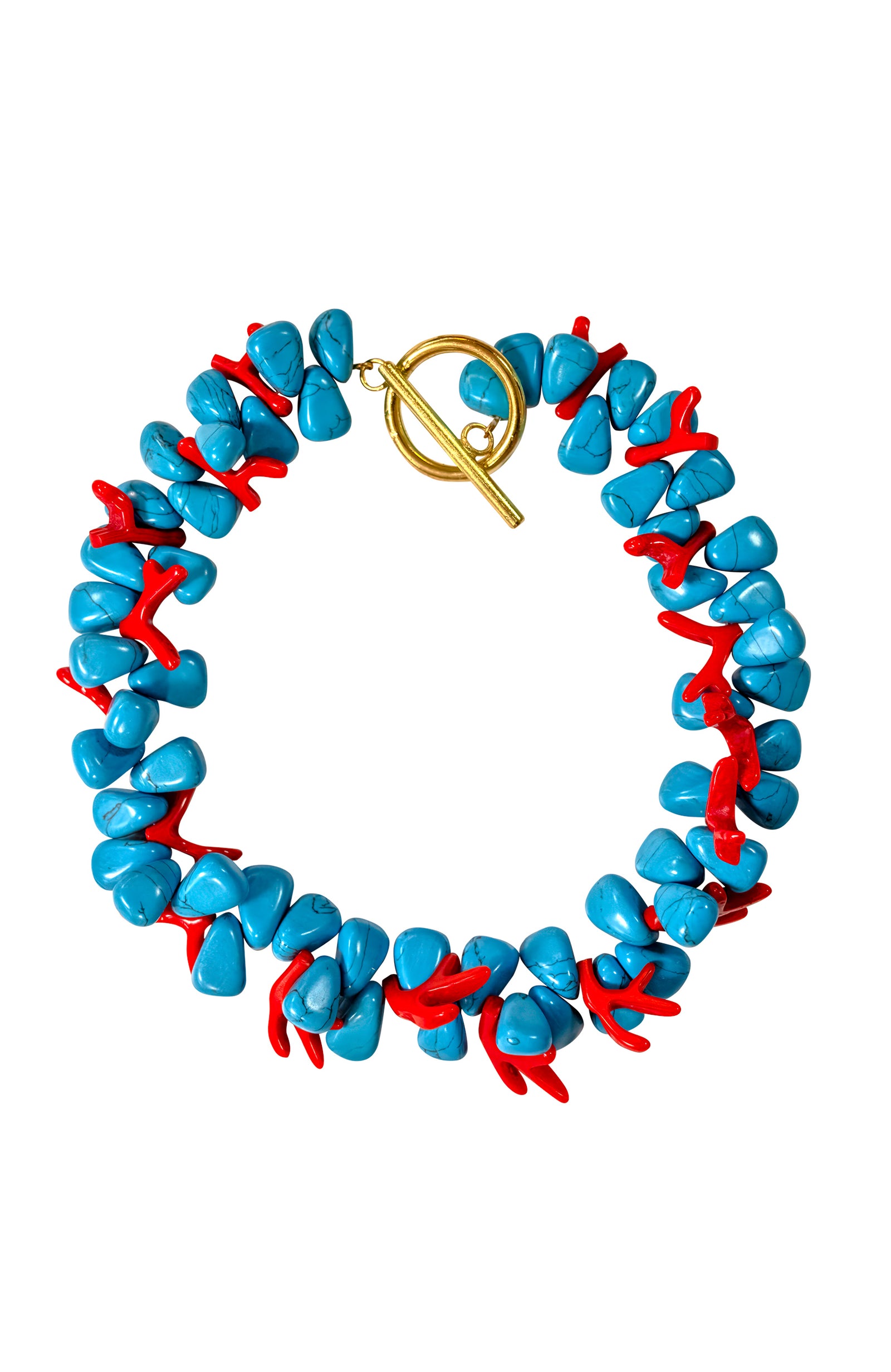 On The Rock Necklace Turquoise One Size