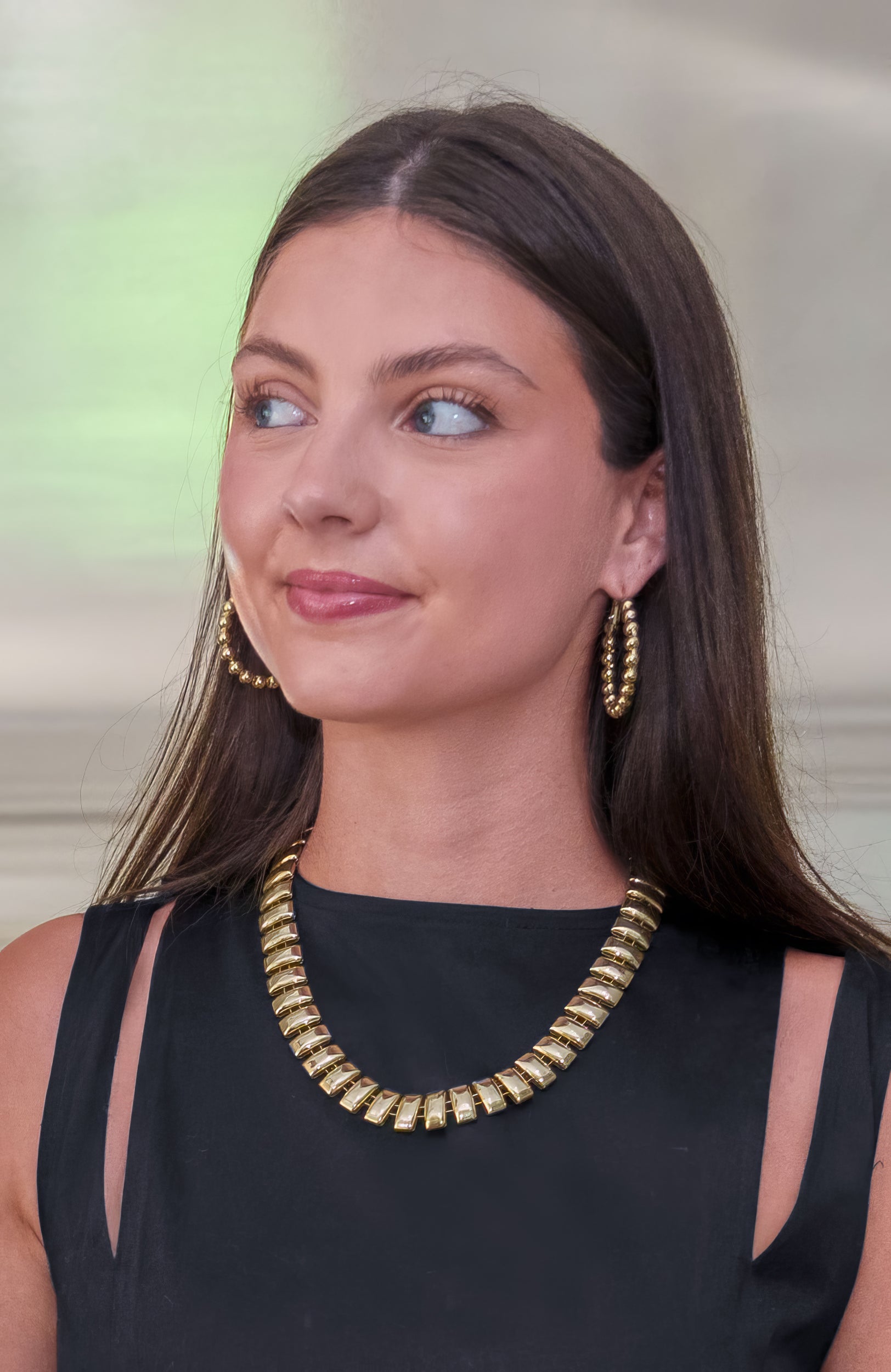 Spiral Madness Necklace Gold
