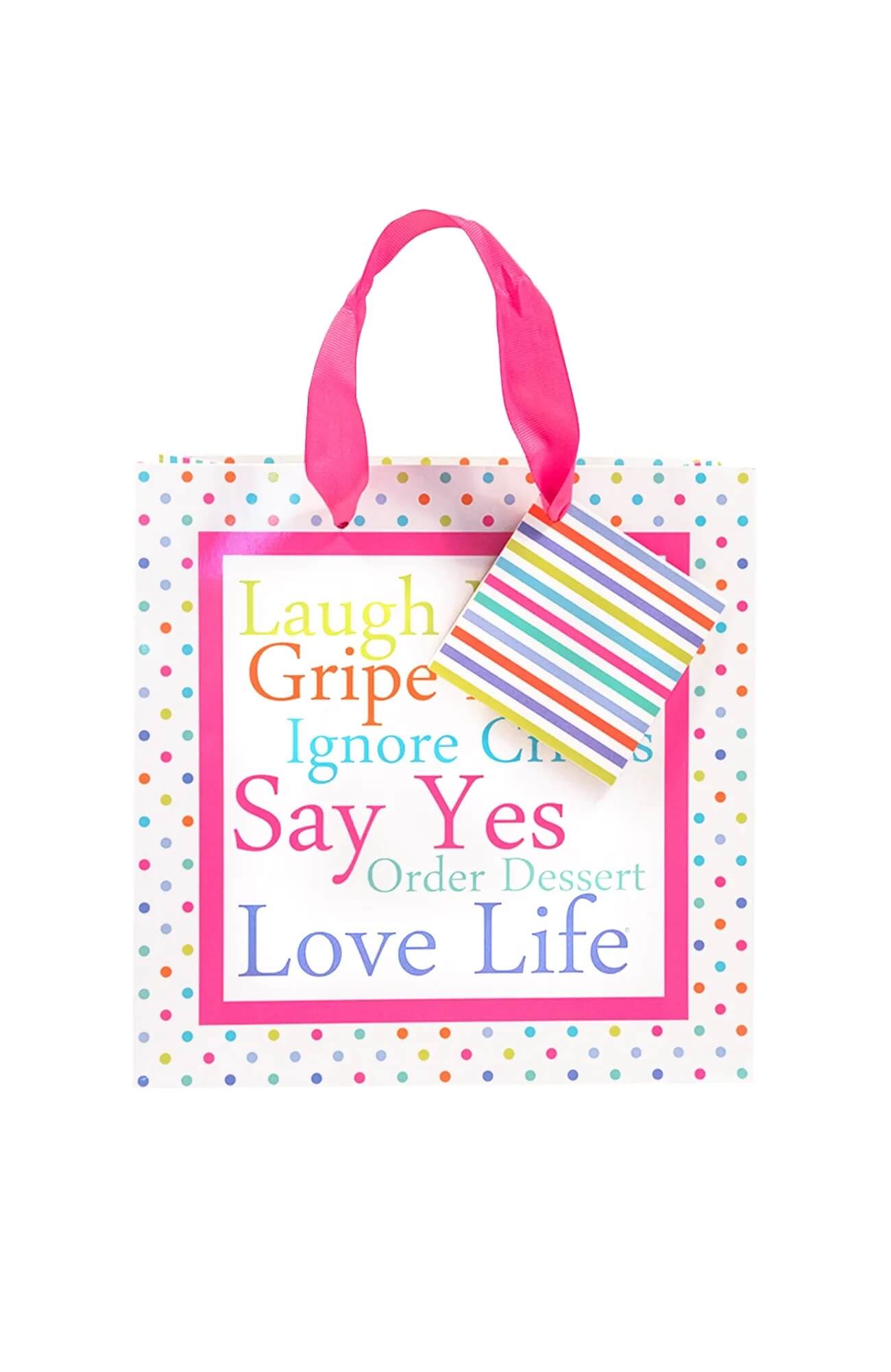 Laugh More Gift Bag - Small Multi