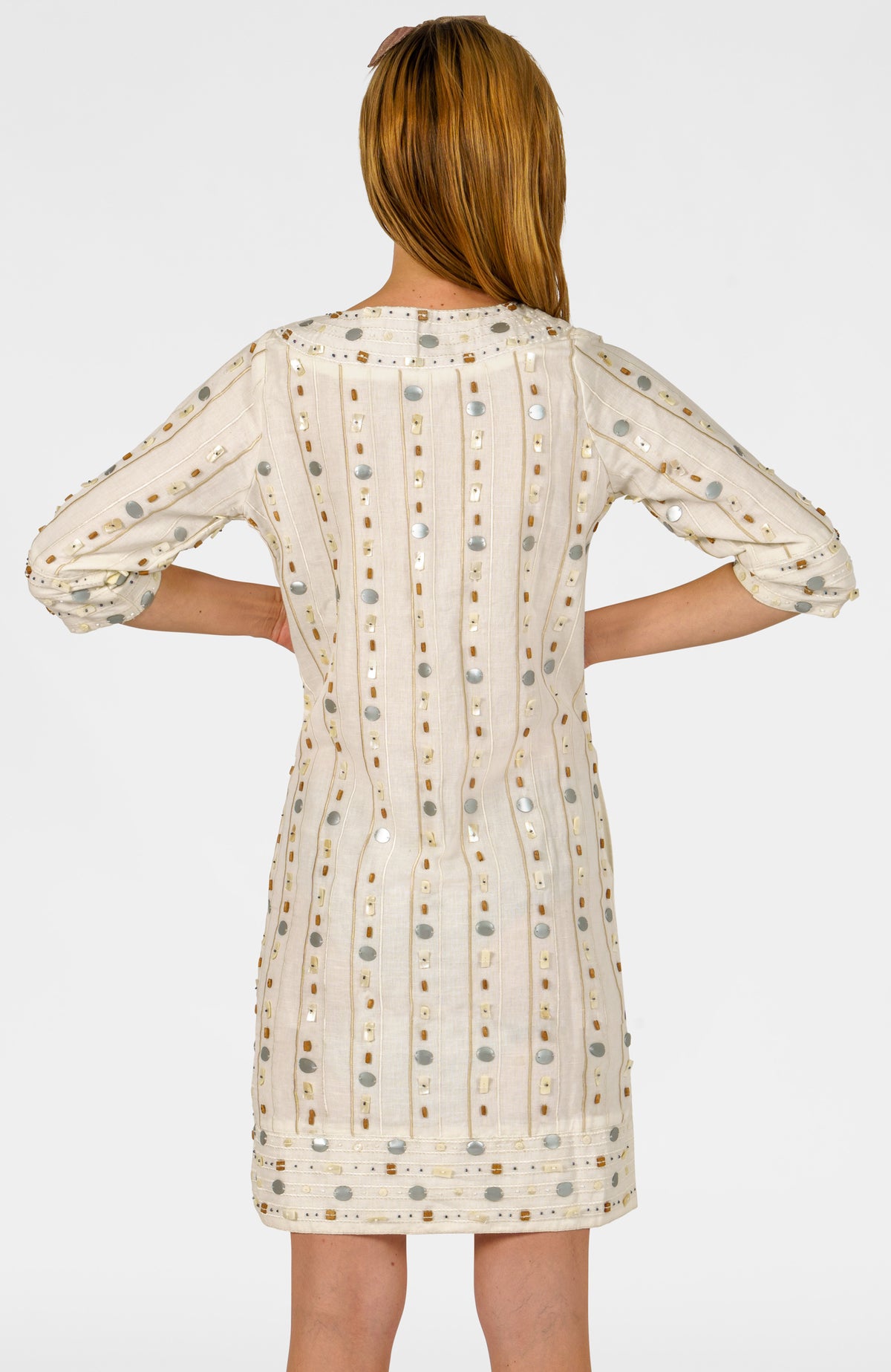 Seychelles Dress Linen White