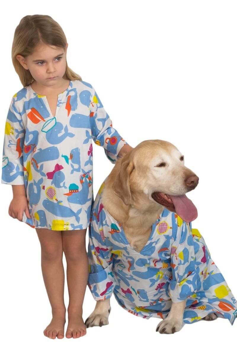 LP Tunic Whale Watch Child - Final Sale Blues