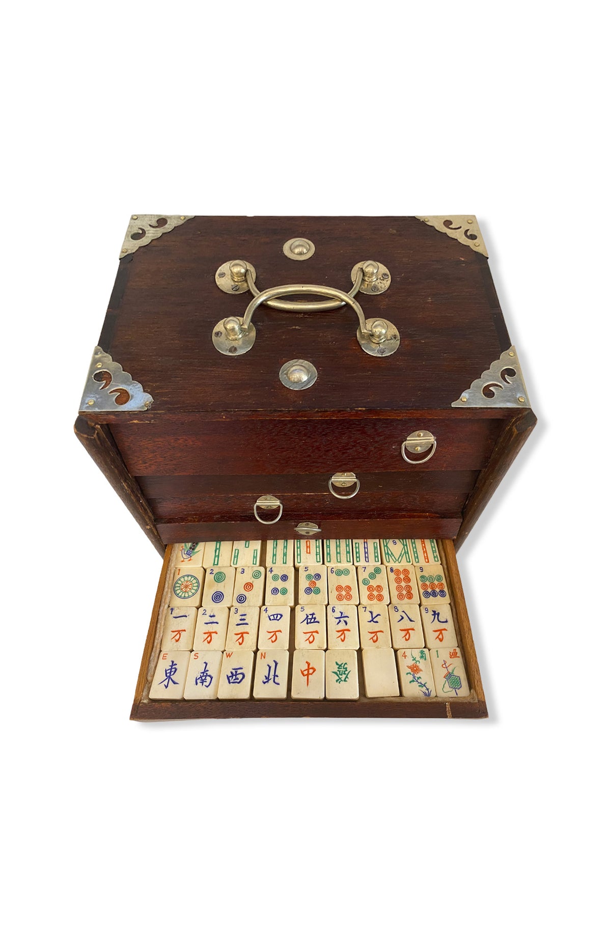 Antique Chinese Mah Jongg Set
