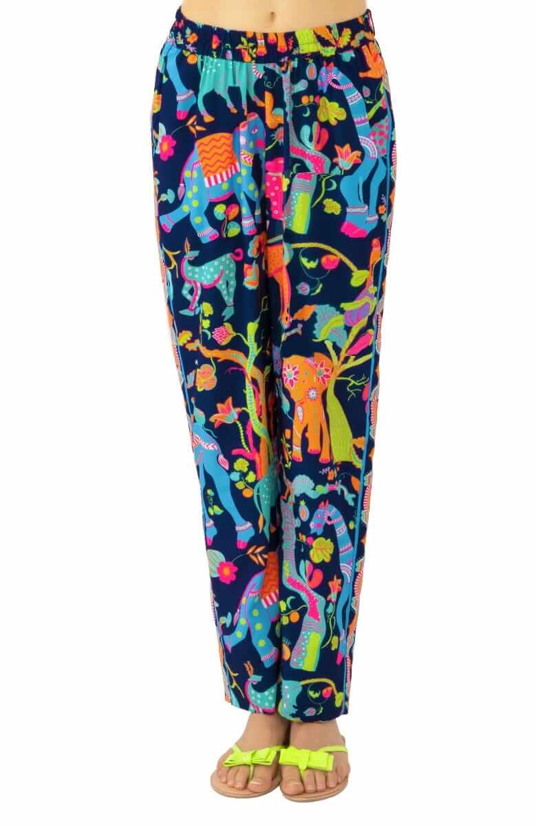 Bon Voyage Pant - Animal Kingdom - Final Sale Navy