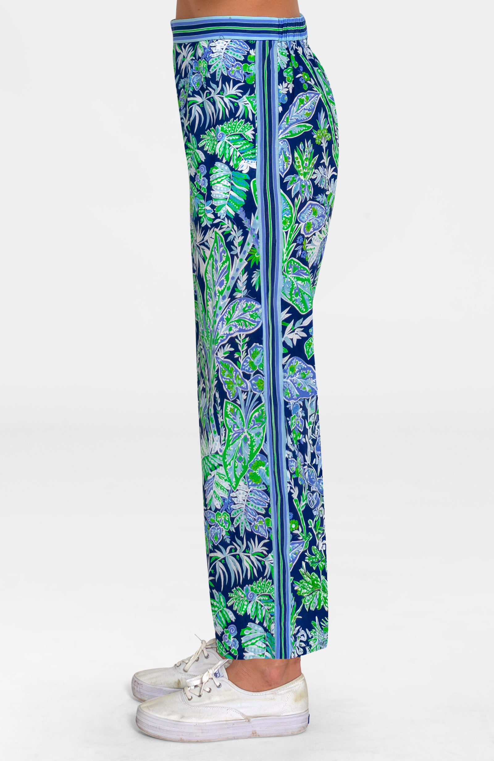 Effortless Pants - Vintage Vines Navy