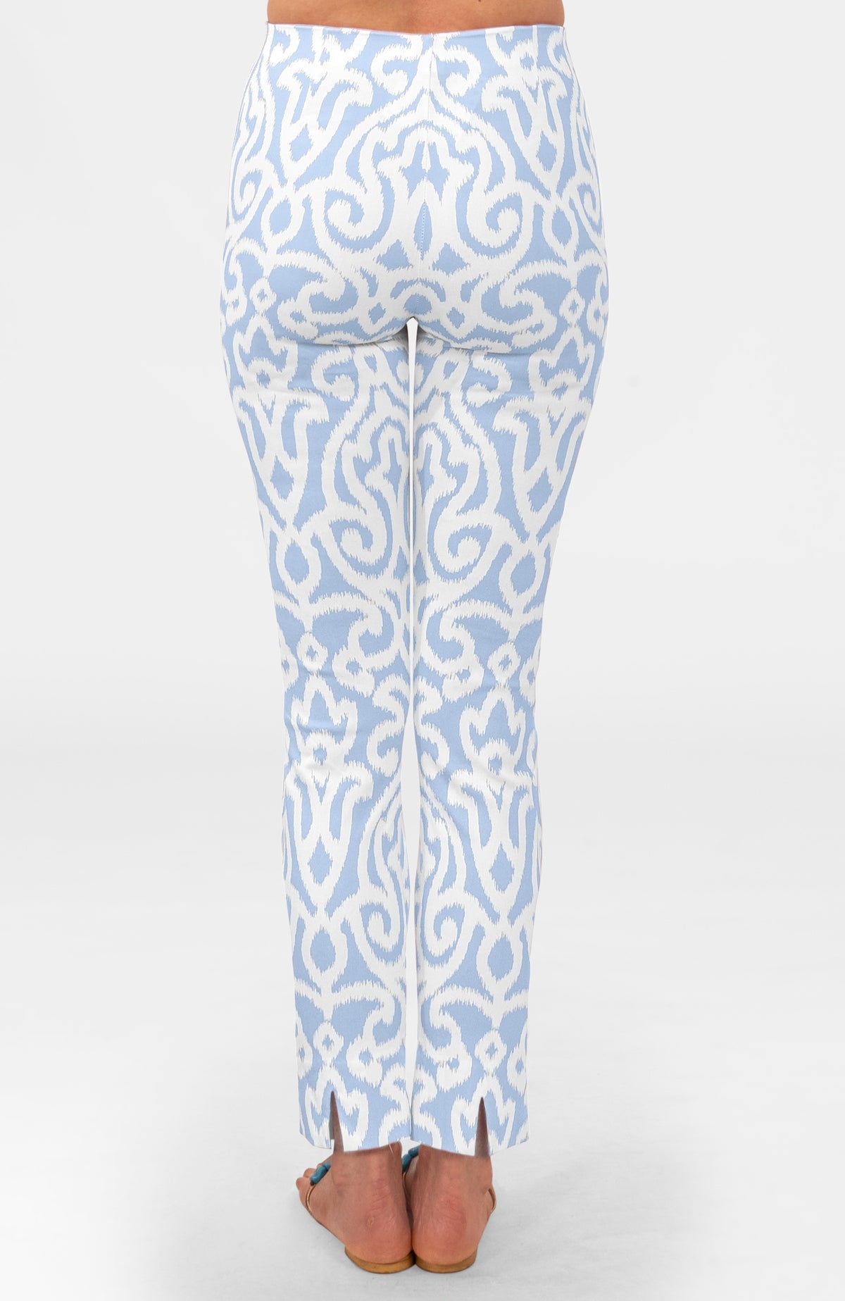 Gripeless Pull On Pants - Arabesque Light Blue