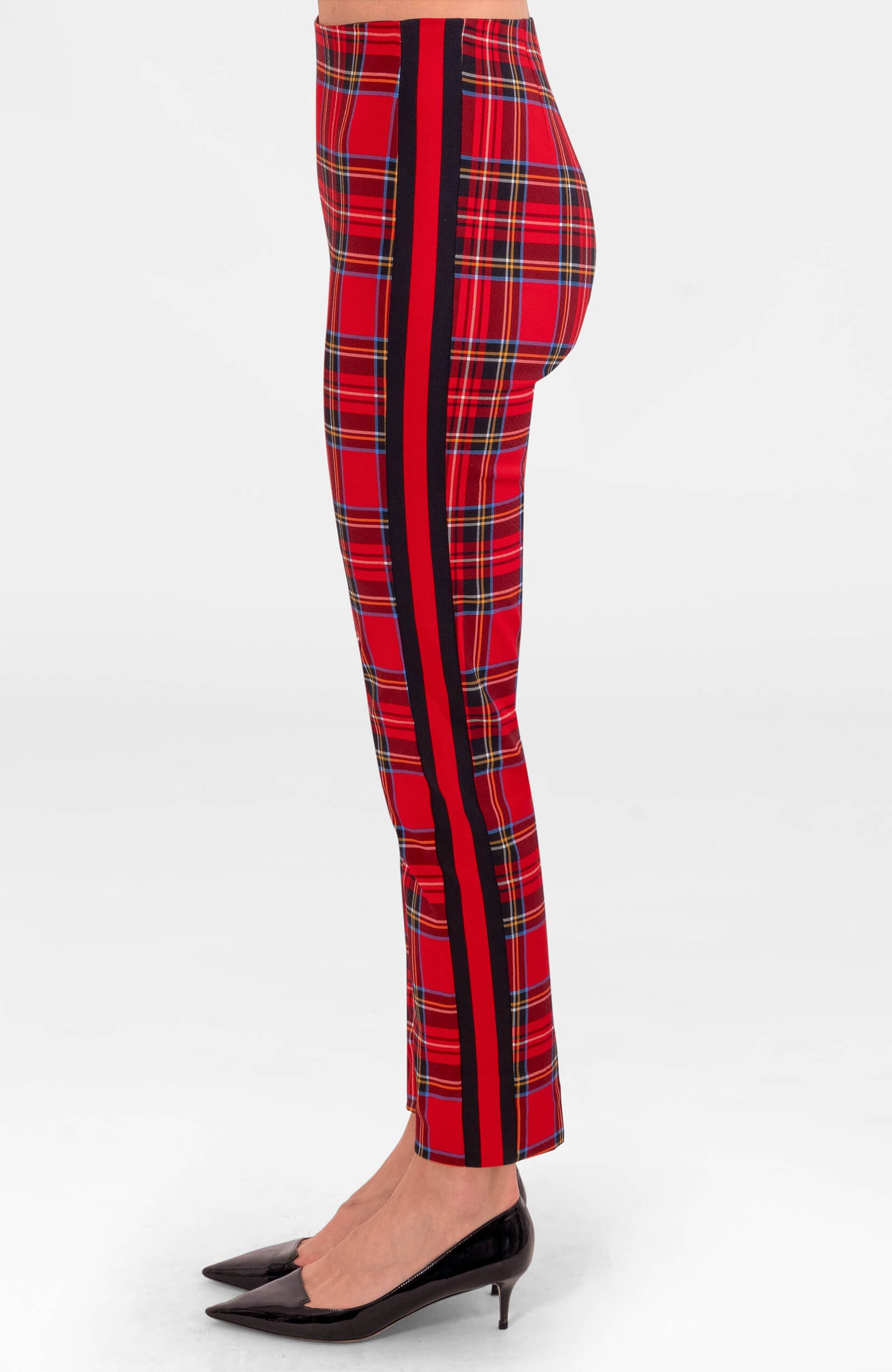 Gripeless Pull On Pants - Duke Of York Red Multi