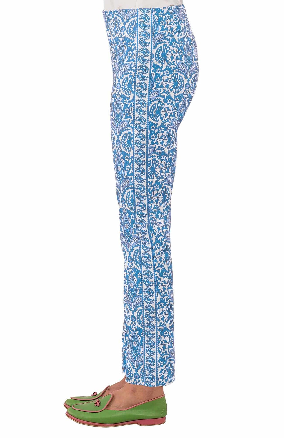 Gripeless Pull On Pant - East India Blues