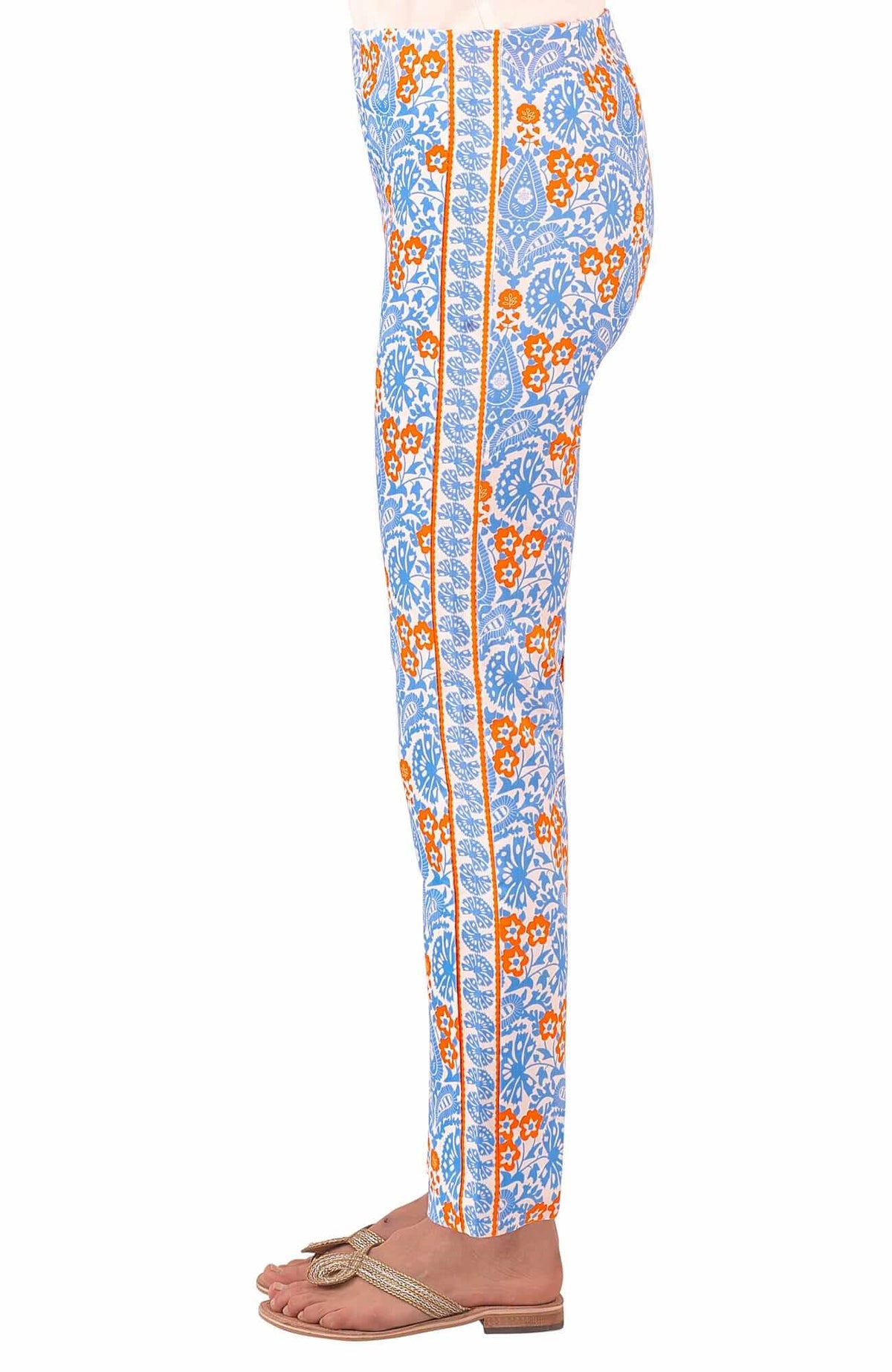 Gripeless Pull On Pant - East India Periwink Orange