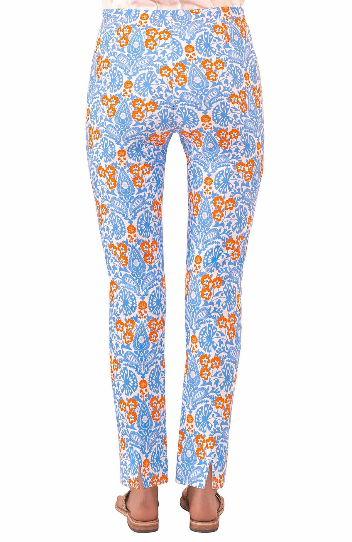 Gripeless Pull On Pant - East India Periwink Orange