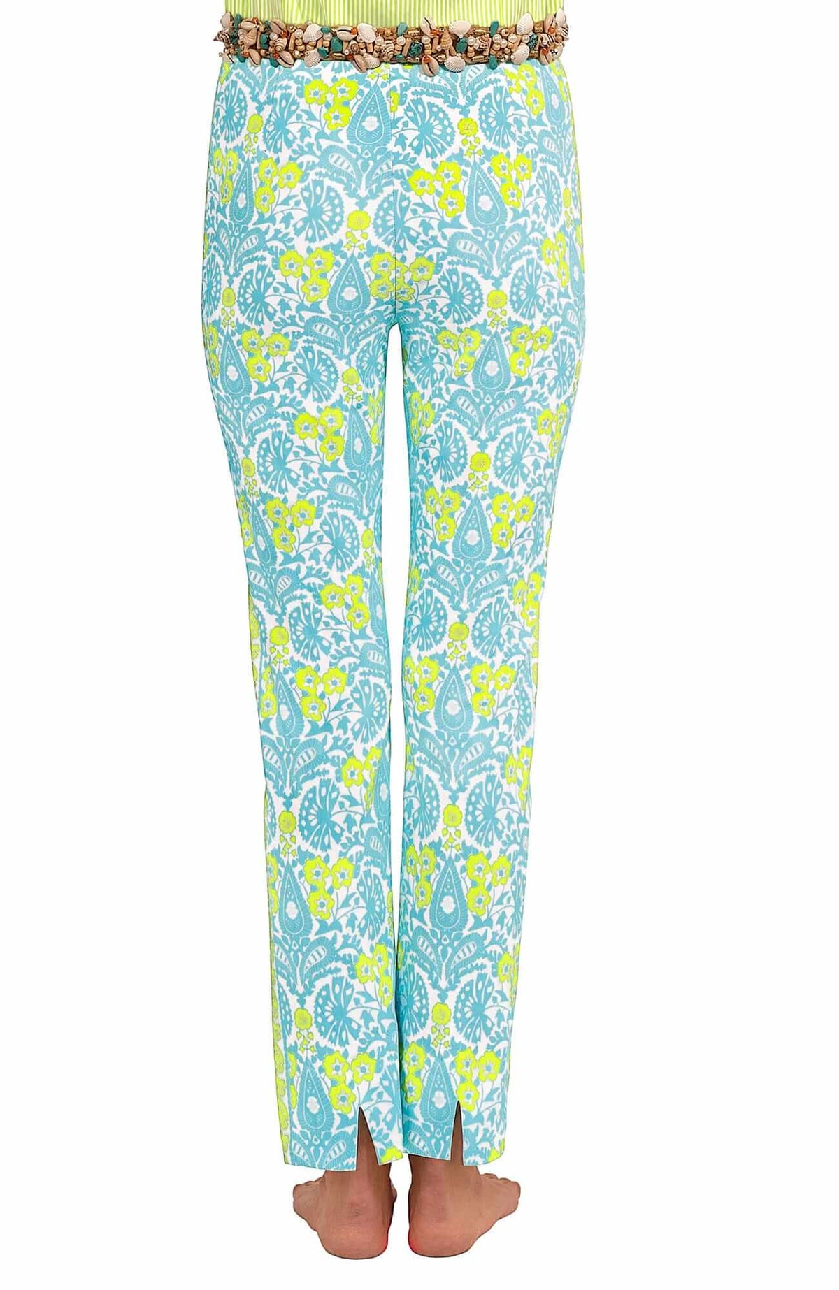 Gripeless Pull On Pant - East India Turq Lime