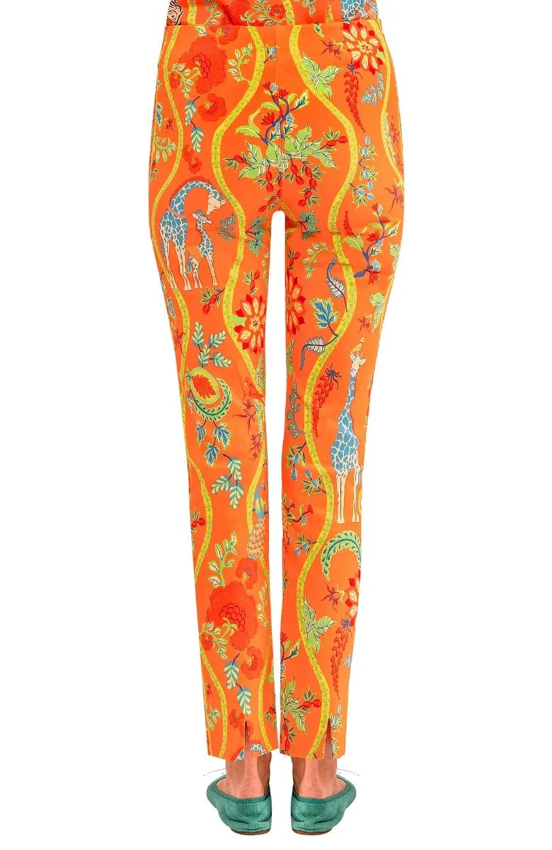 GripeLess Pull On Pant - Jungle Symphony Orange