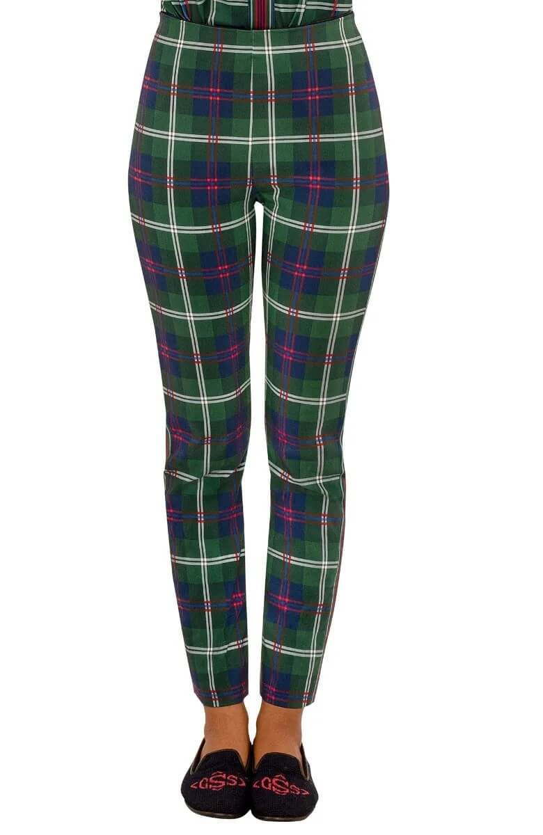 GripeLess Pull On Pant - Middleton Plaid Green