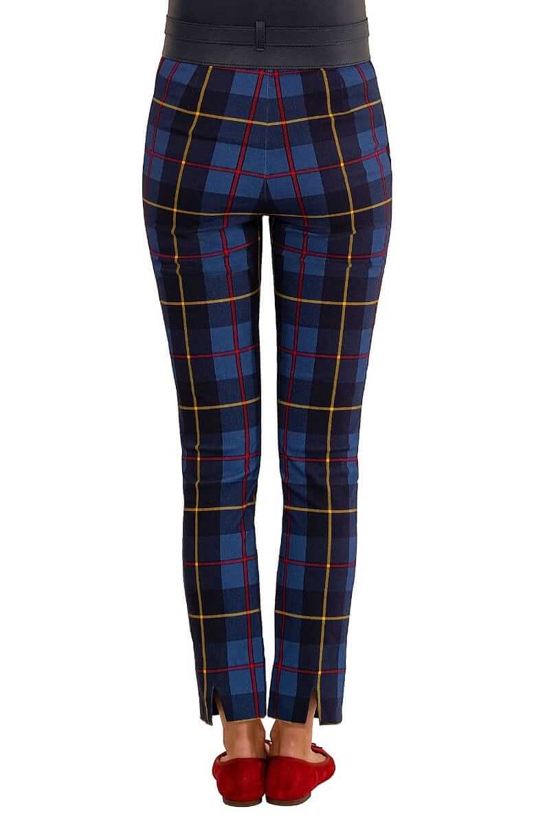 GripeLess Pull On Pant - Plaidly Cooper - Final Sale Bluemulti Plaid