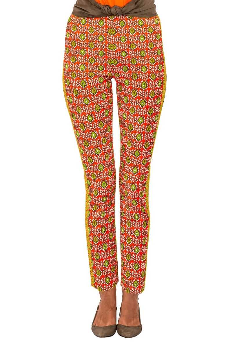 GripeLess Pull On Pant - Paisley Park Orange