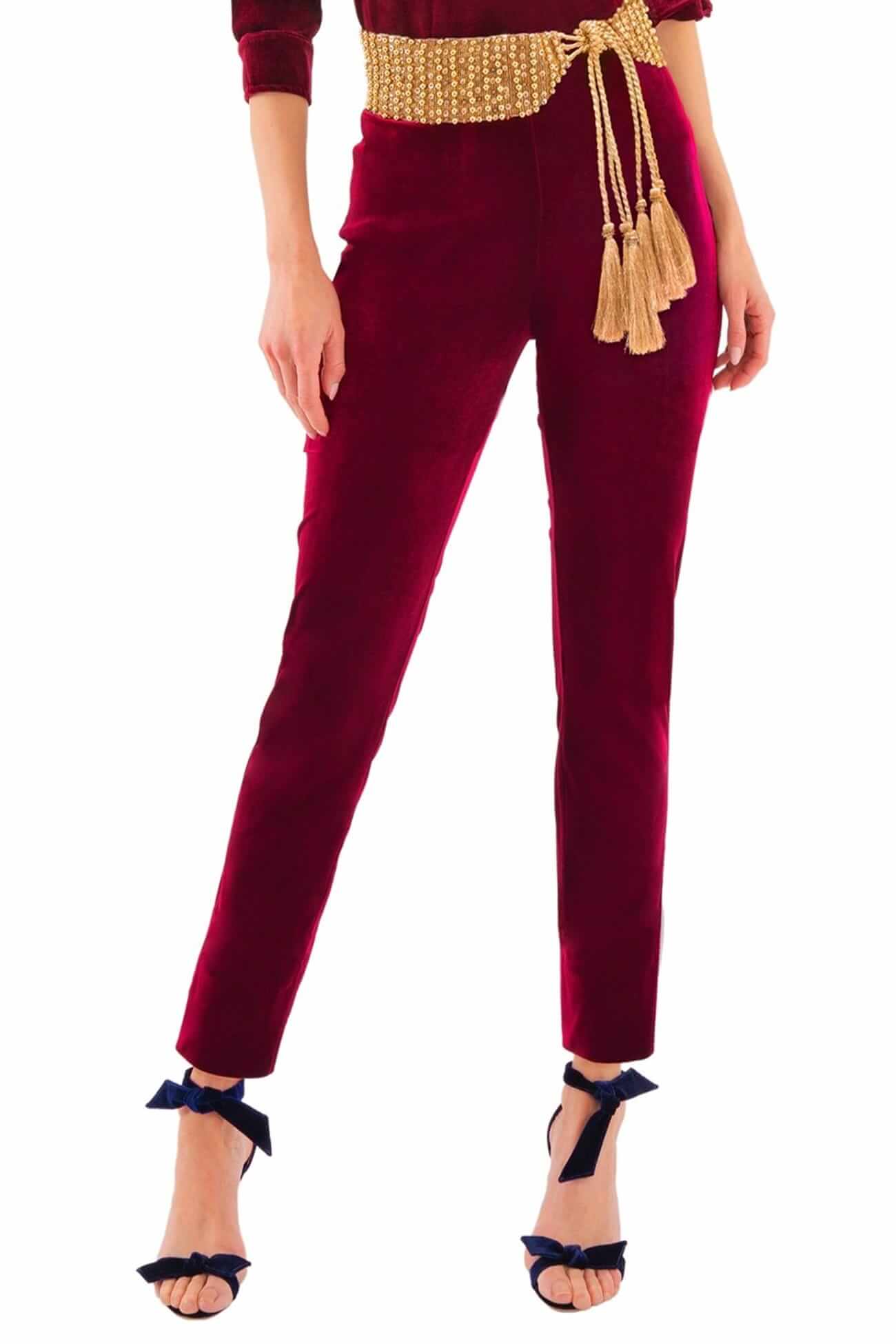 GripeLess Pull on Pant - Silky Velvet Burgundy