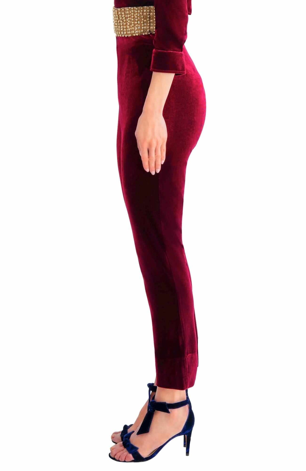 GripeLess Pull on Pant - Silky Velvet Burgundy