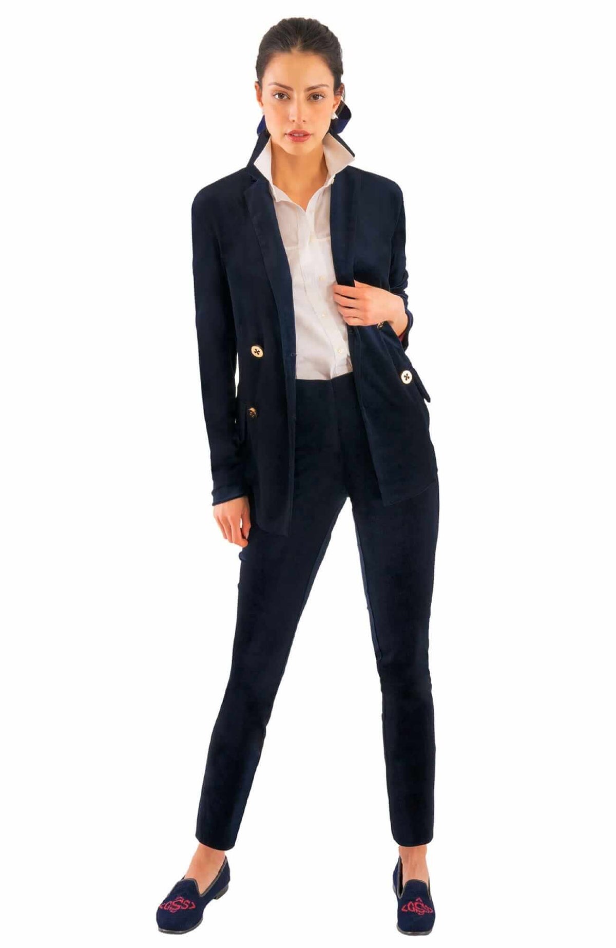 GripeLess Pull on Pant - Silky Velvet Navy